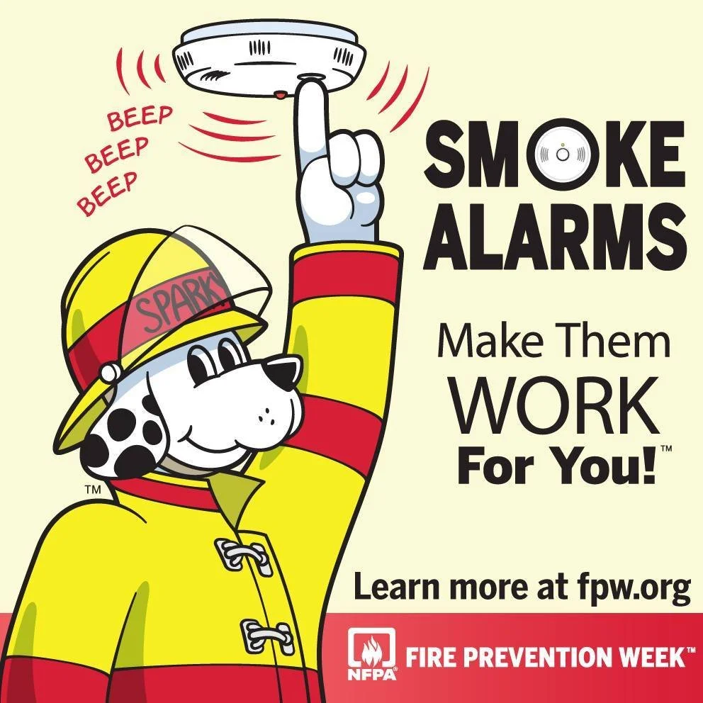 🔥🚨 It&rsquo;s Fire Prevention Week! This year&rsquo;s theme is &quot;Smoke Alarms: Make Them Work for You.&quot; 🏠❤️ Here are some essential tips to keep your home safe:

1. Test Your Alarms: Press the test button monthly to ensure they&rsquo;re w