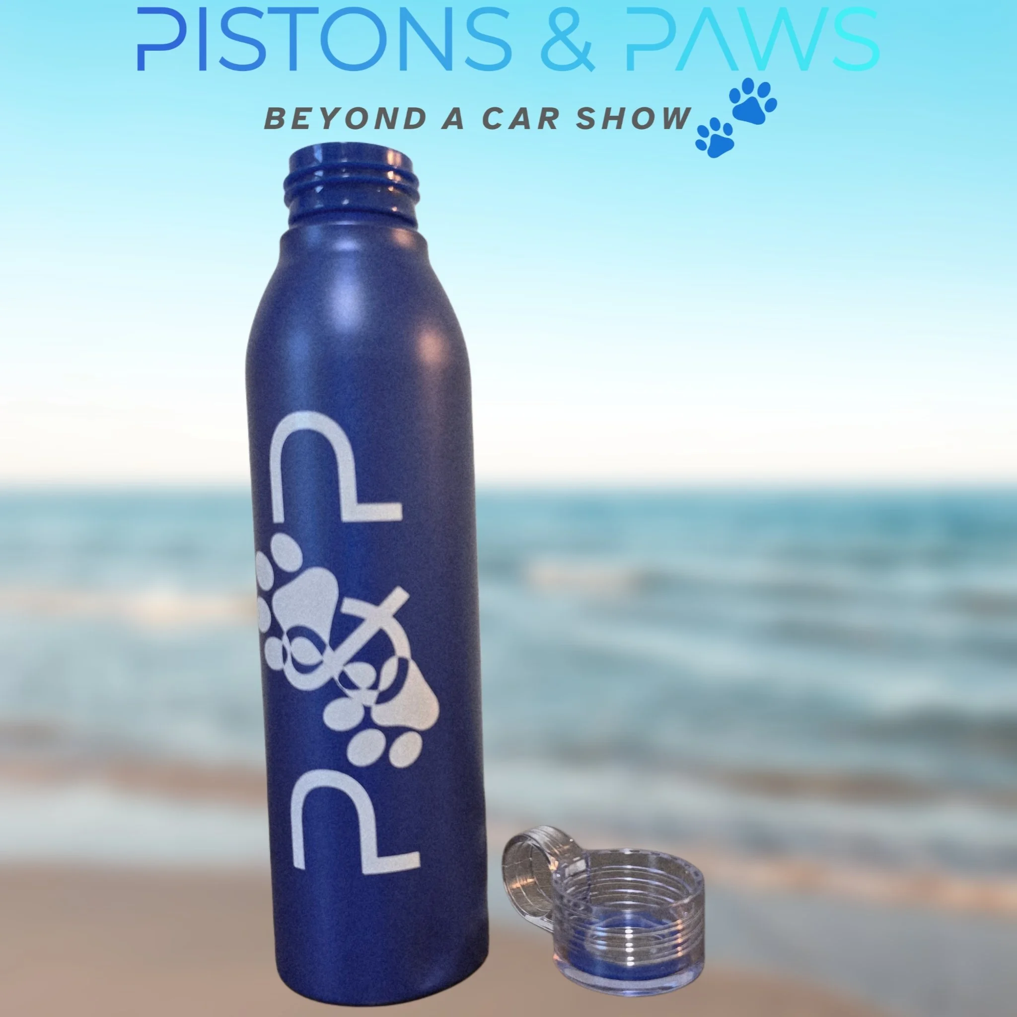 Pistons & Paws Water Bottle