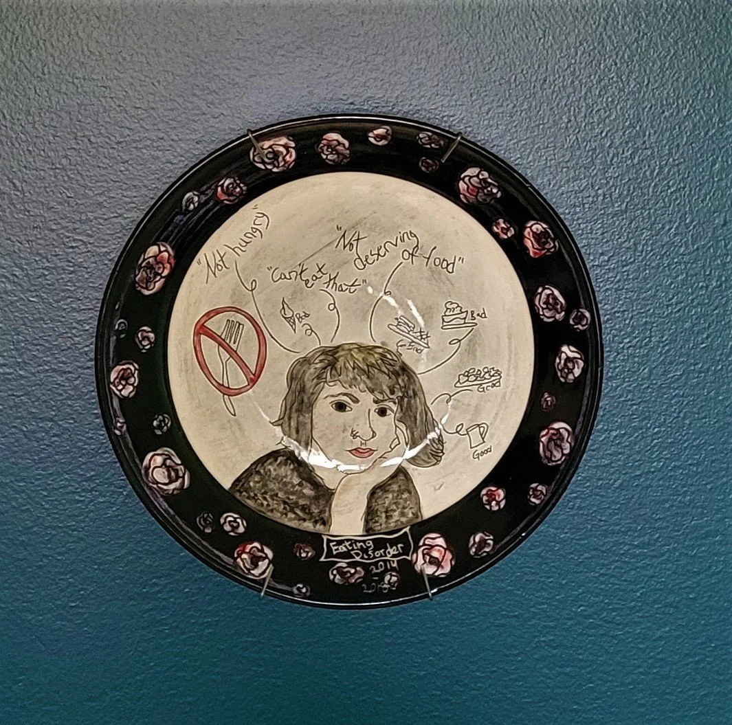 Ashely Marshall, "Eating Disorder", ceramic, 12"