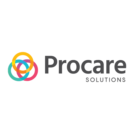 Procare Solutions logo with overlapping colorful circles and text.