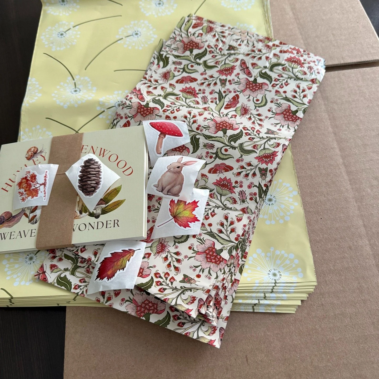 Time to pack some orders! Thank you to everyone who ordered from my shop yesterday. There's still time to get an order in before my PO trip tomorrow! huxleyravenwood.com/shop