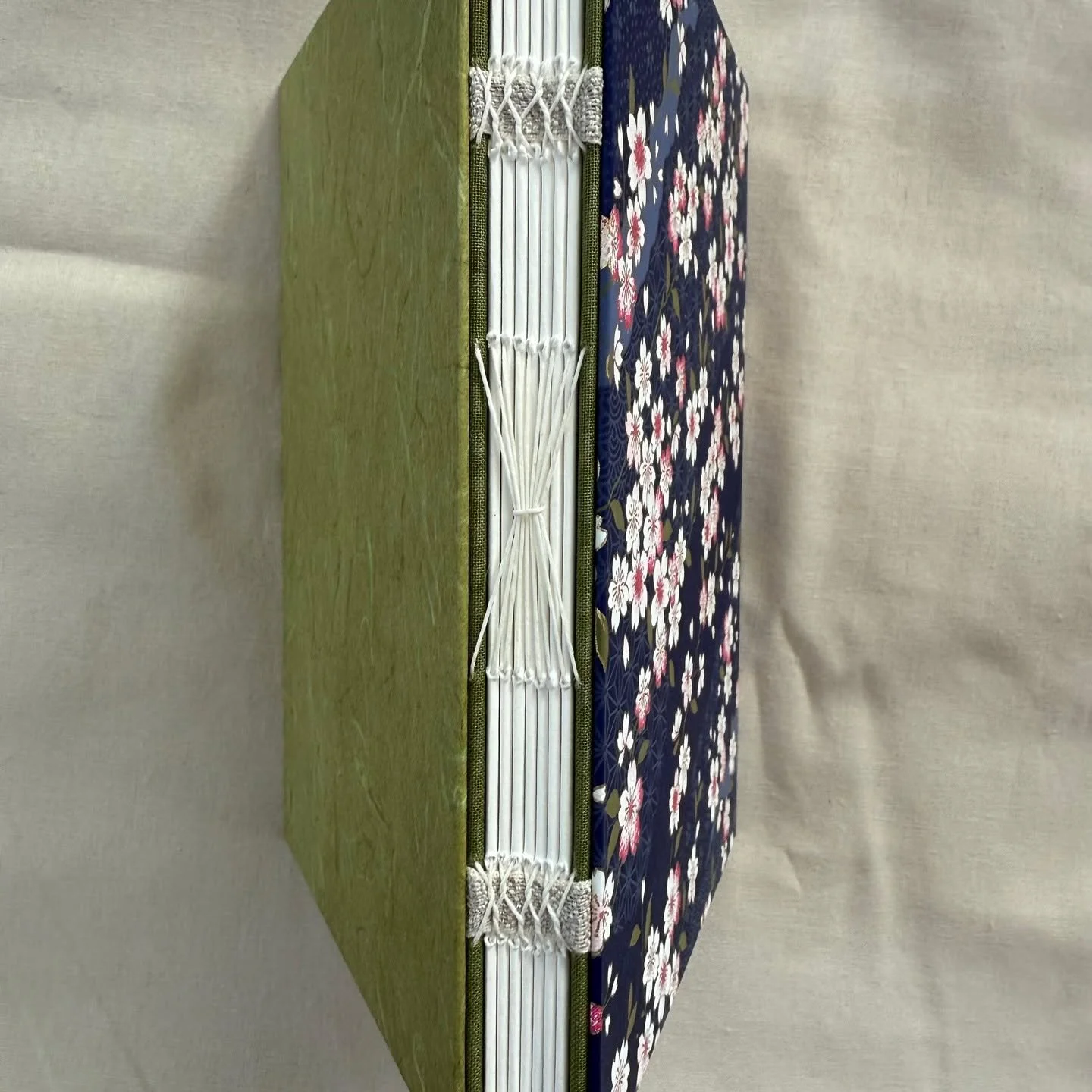 I believe this will be the last new journal I post before the shipping cutoff date for holidays! This one is so pretty, I just love how the colors worked out. The fibers in the end pages and the back cover are just stunning. https://www.huxleyravenwo