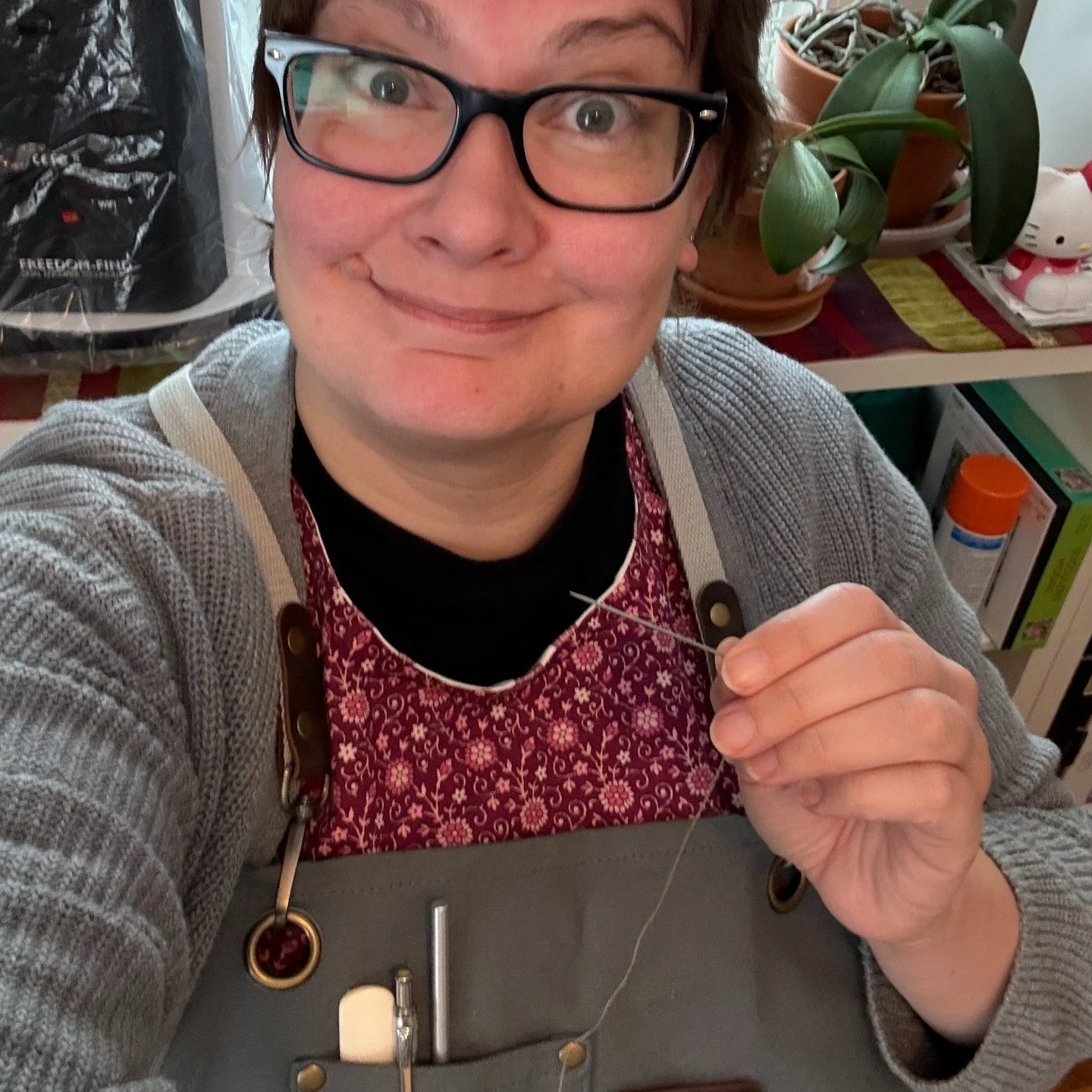 It's a great day for book binding! I'm working on a new book with new-to-me paper. I'm excited about this--it will be so nice to take notes about natural things in a slightly more natural notebook!