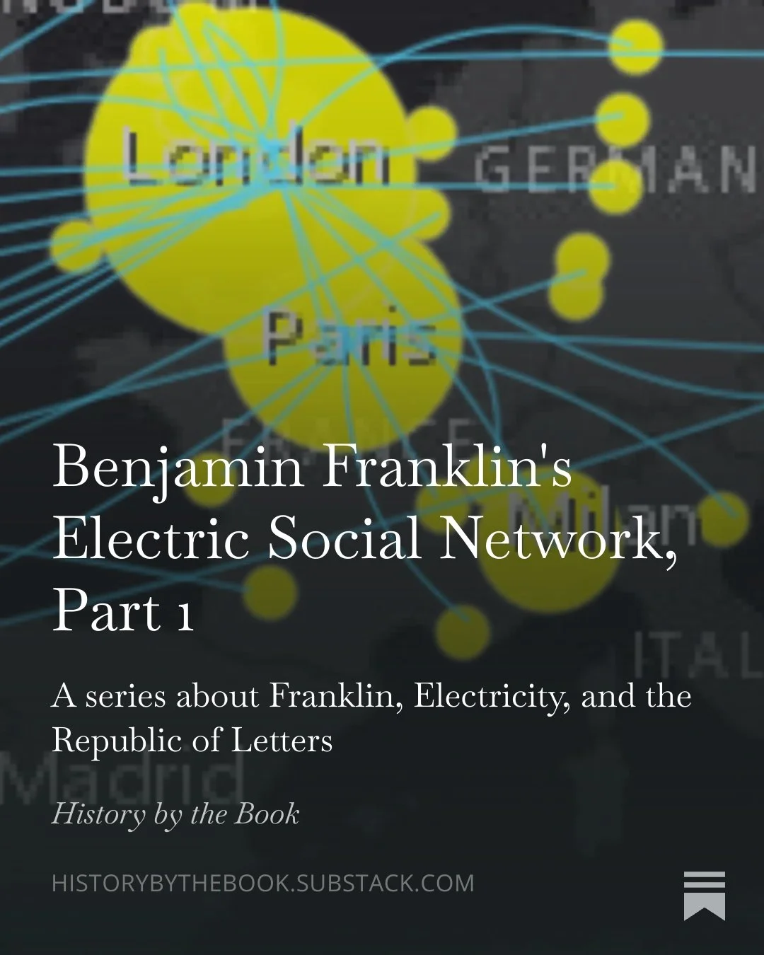 I delve into some electrical history in this week's post over on #substack and #patreon. Benjamin Franklin was part of a network of communication called the Republic of Letters, and it had a great impact of the study of electricity and its experiment