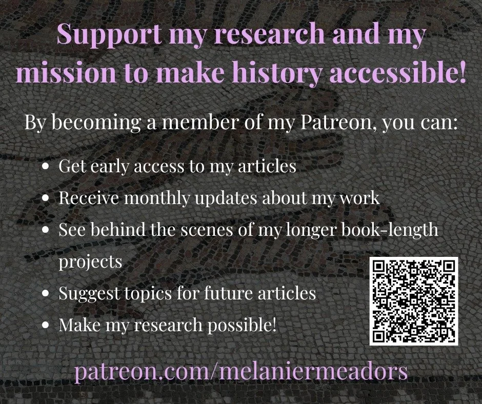 I have a #Patreon where I will be posting articles, updates, and more! Join others and support my research--your funding makes it possible for me to write my articles and keep my general content free for everyone. But patrons get special perks. Check
