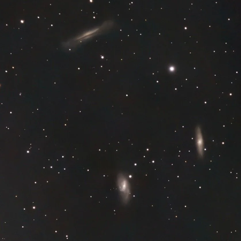 The Leo Triplet! Trying to get back out to do stargazing and photography. The light pollution here has been discouraging, but...