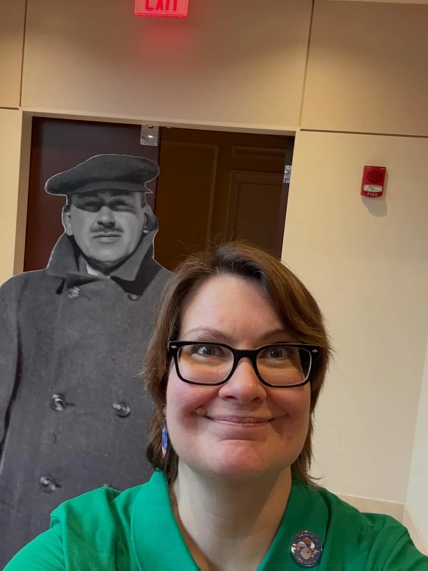 Getting ready for the Goddard event at the Hanover Theater today!