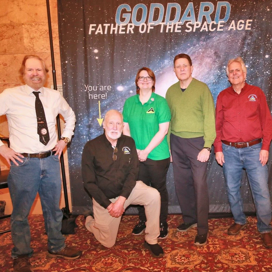 Some of the @aldrichastronomical team at Goddard: Father of the Space Age yesterday!