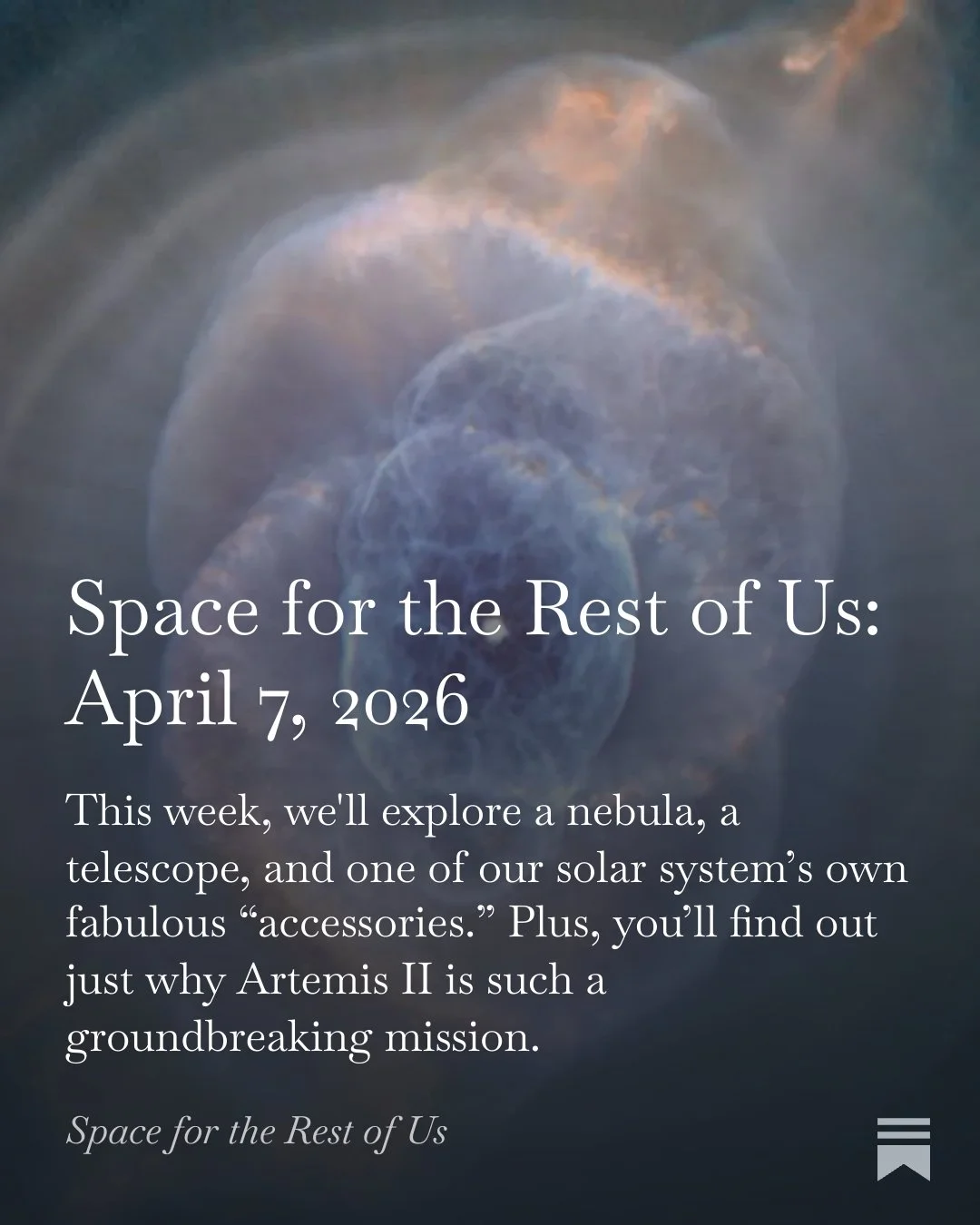 It's the first of my free, newly formatted newsletters! If you love space and astronomy, or even if you are just curious about the universe, check it out! melaniemeadors.substack.com