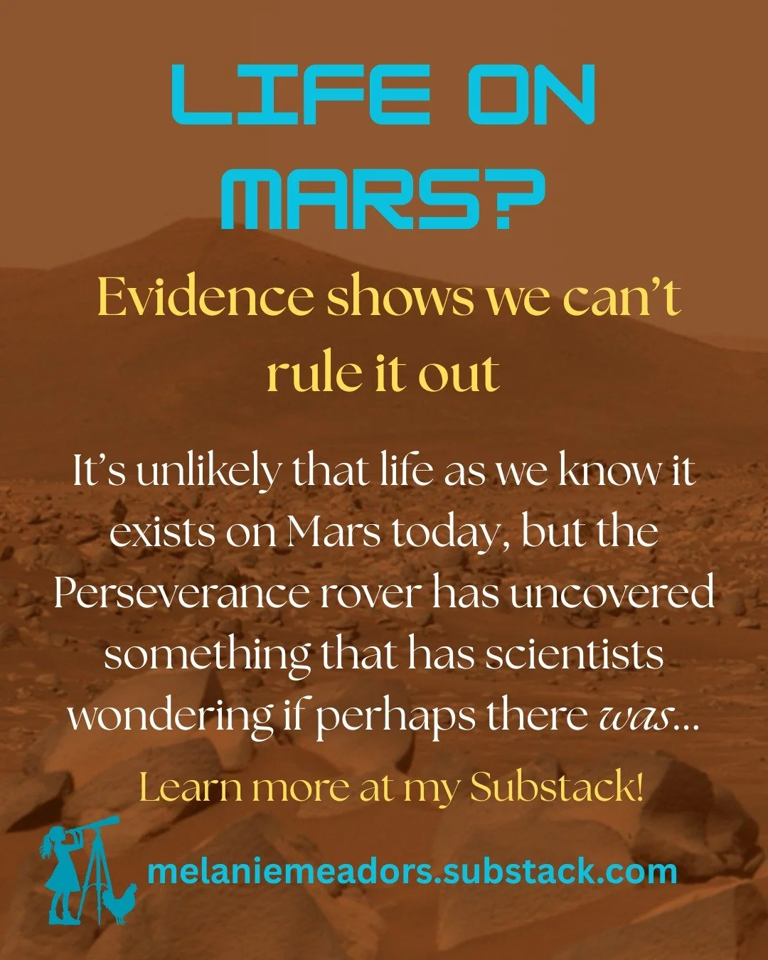 Check out my latest to learn about what &ldquo;potential biosignatures&rdquo; are, if Perseverance found any, and why an important mission that would allow us to answer many questions about Mars might be scrapped. I had a great time researching and w