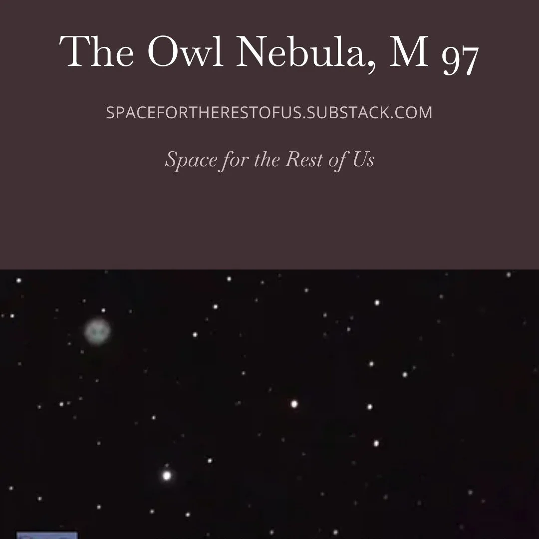 New post is up over on #Substack! Have a look at what has been keeping me up at night--the Owl Nebula!