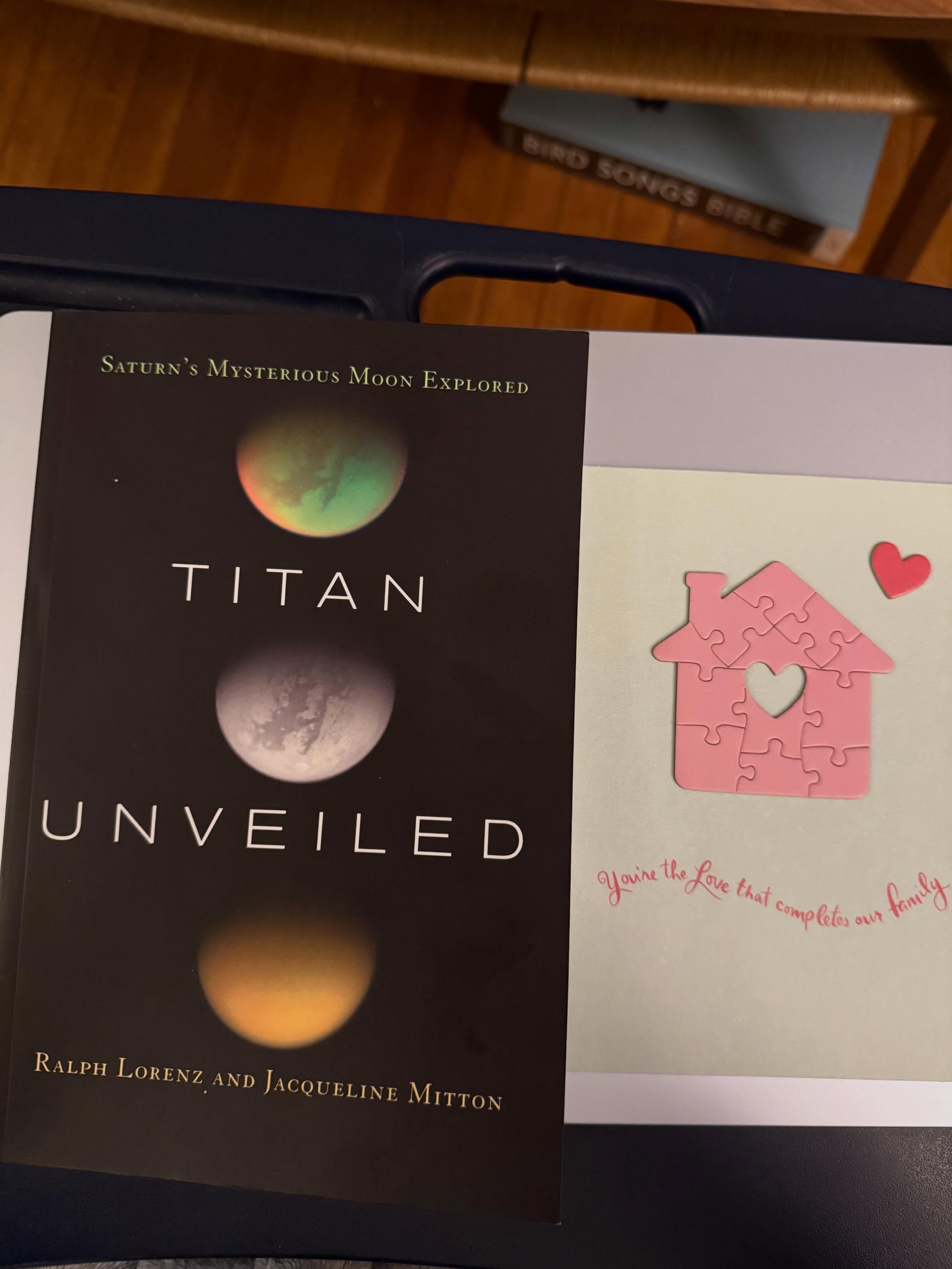 The kiddo got me an awesome book and a sweet card.