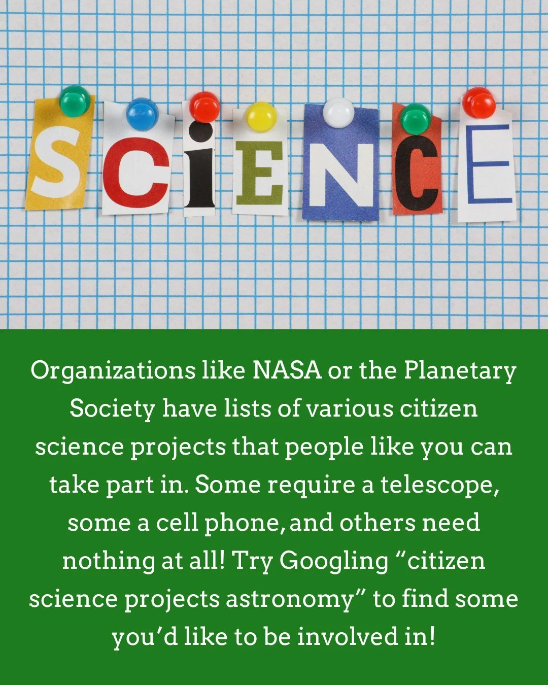 There are a lot of citizen scientists projects concerning astronomy out there! @nasa  and The Planetary Society  have really good lists of different ways you can be involved. Some don't require any equipment at all!