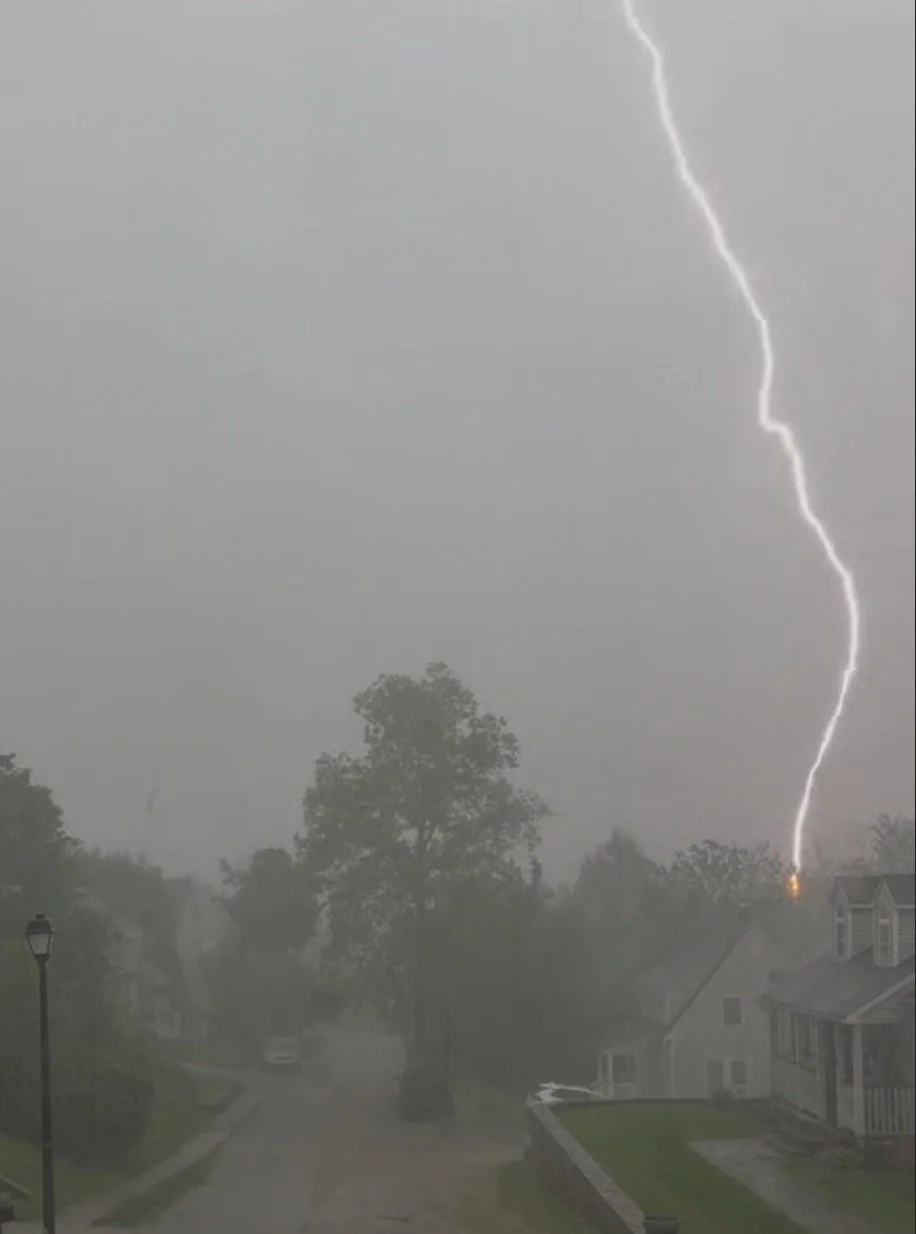 Just caught this during the thunderstorm we are currently having!
