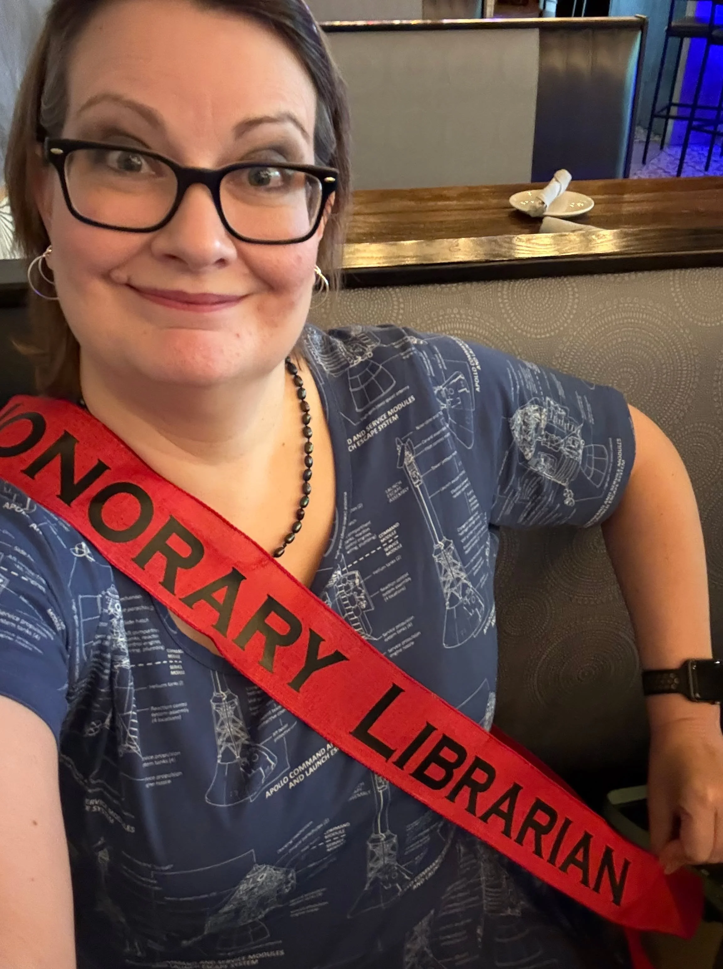 I had the privilege of being named a @sturbridgelibrary Honorary Librarian today!!! I have a certificate and got an awesome cupcake from the Publick House! I'm not going to lie, public libraries have always been very important to me (hello, I'm a wri