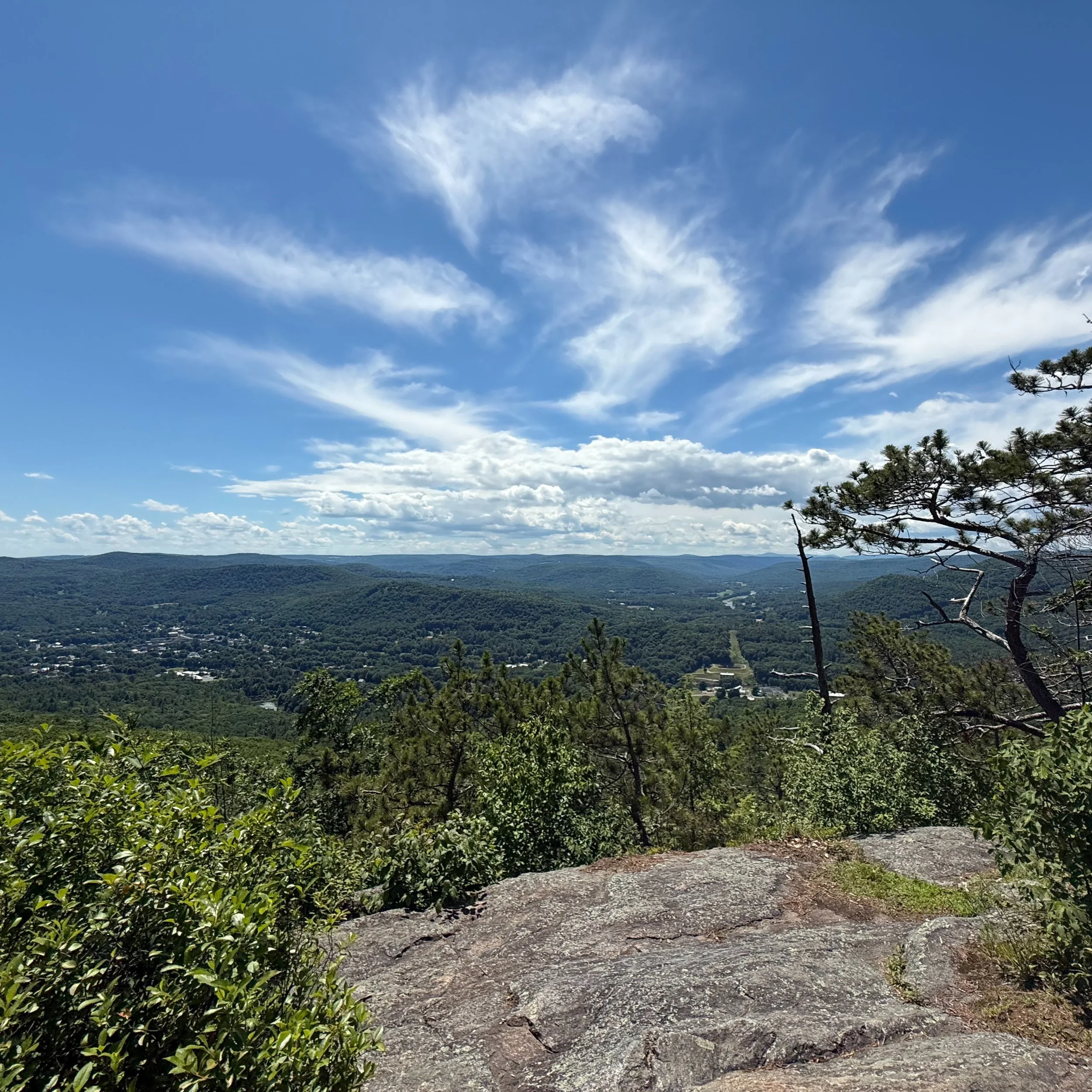 Went to Shelburne Falls today, hiked to High Ledges, then to the tip-top of Massaemett Mountain, saw the old fire tower and of course Elijah wanted to climb up the creepy old thing. It was a gorgeous day, but I'm pooped now!