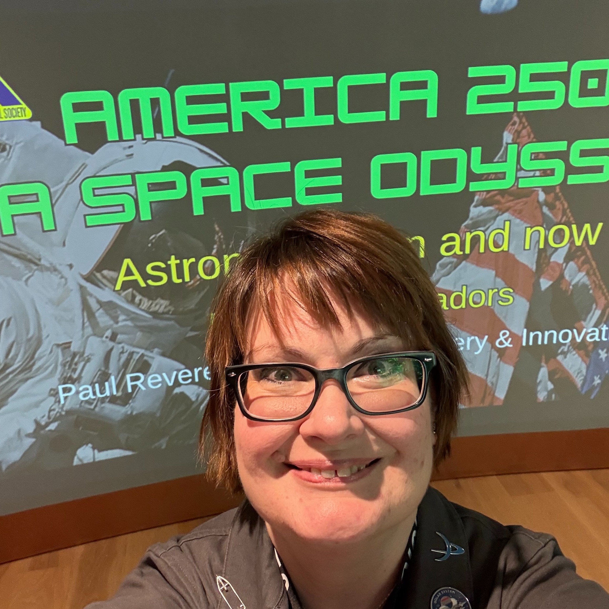Had a wonderful time giving my #space talk today!! There were lots of kids in the audience, so I was in my element. Lots of fun! And a big Dunkin' truck passed on the highway, so I took that as a good luck sign.