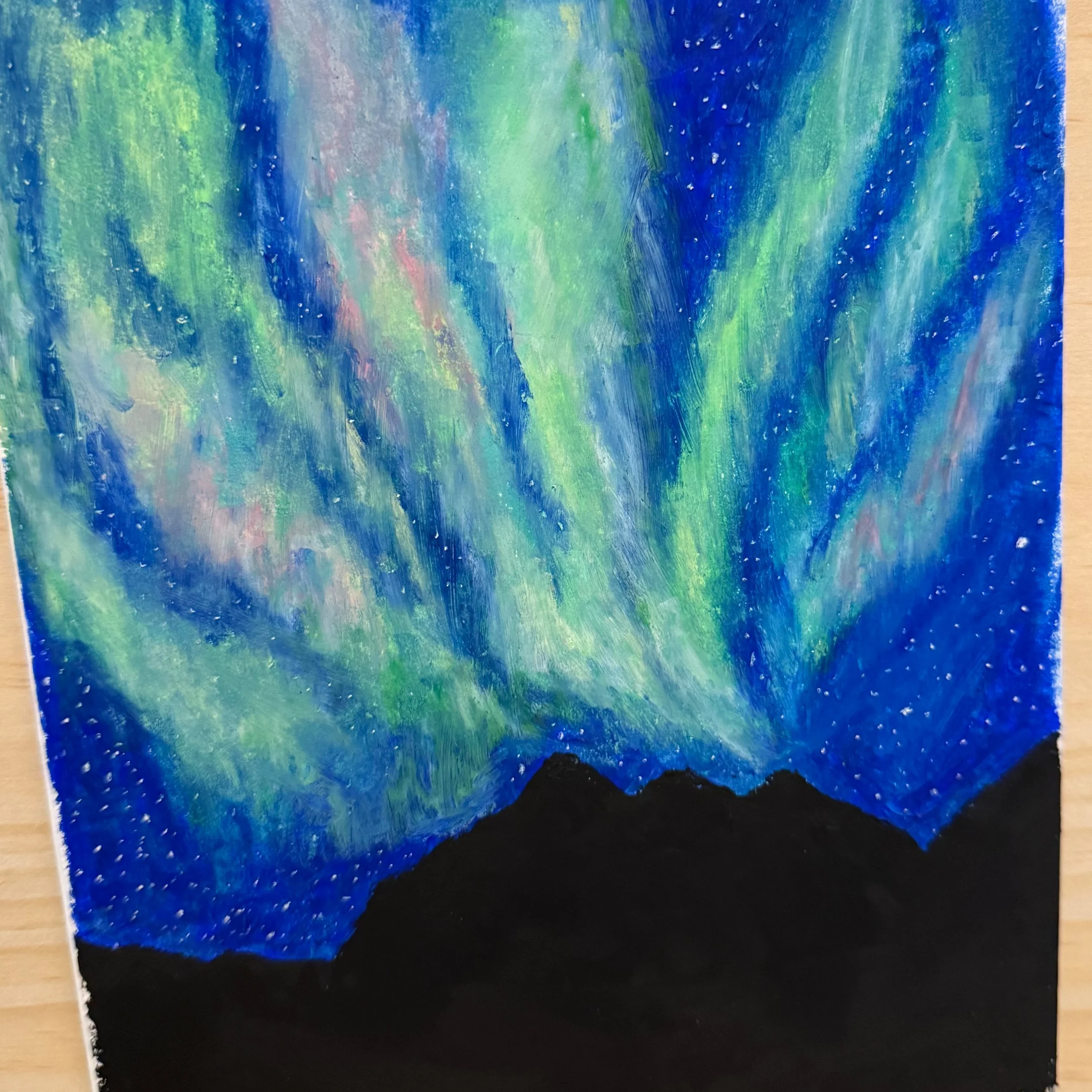 Messing around with oil pastels a bit.