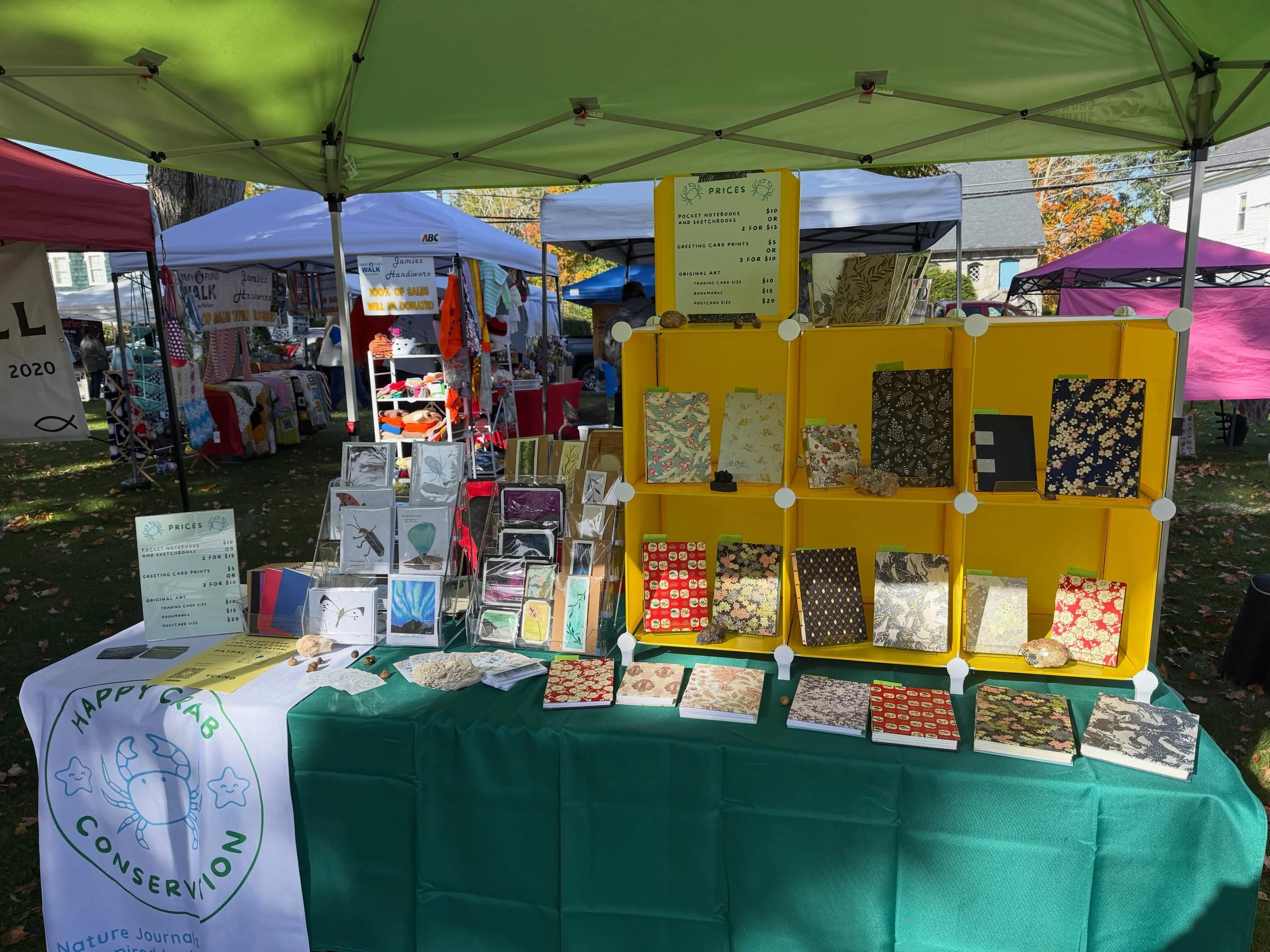 Beautiful day on the Brookfield Common!! Come by and say hi!