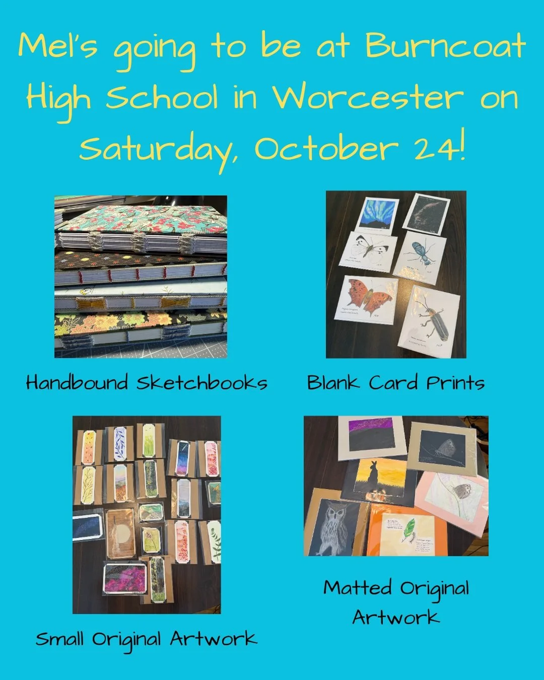 Come see me at Burncoat High School next Saturday! There will be trunk or treating, fun activities, and a craft fair!
