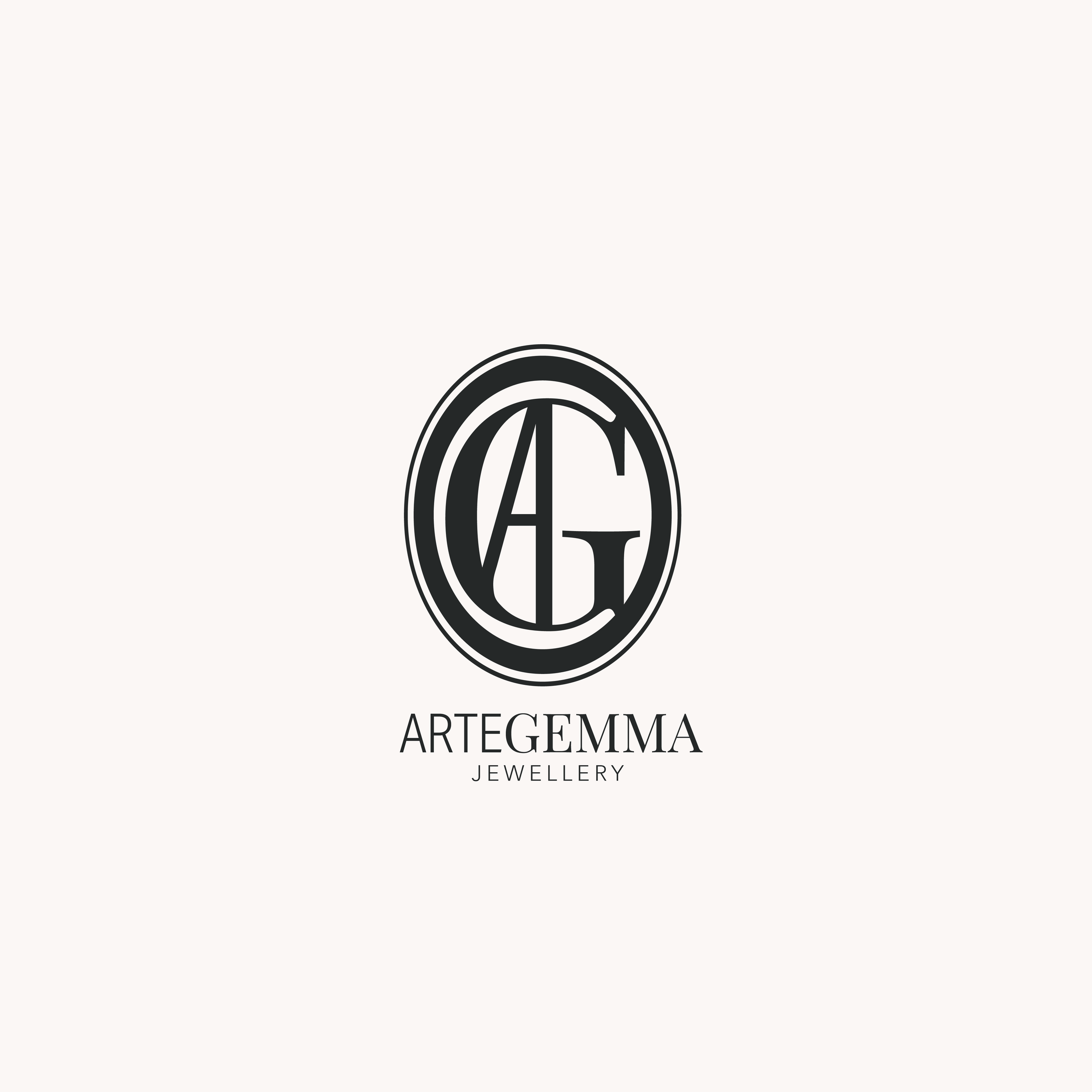 Artegemma Jewellery logo with stylized "AG" letters in a circle