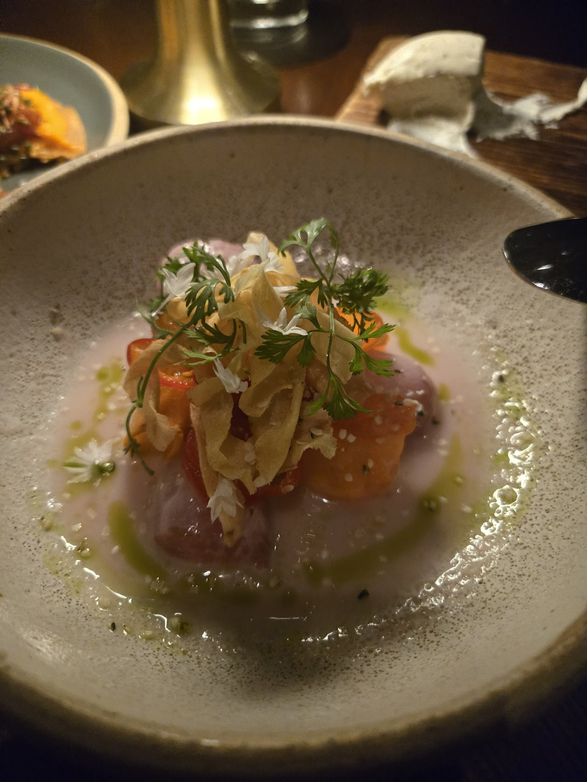 Aged Yellowtail Crudo