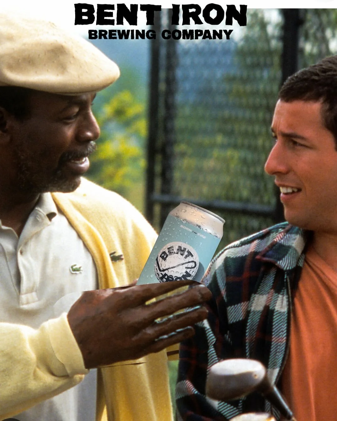 Happy , Happy Gilmore 2 Day from the unofficial sponsor : 𝐖𝐞 𝐂𝐚𝐧 𝐏𝐚𝐫 𝐟𝐫𝐨𝐦 𝐇𝐞𝐫𝐞. ⛳️ 🍺 

𝐏𝐚𝐫 is Bent Iron&rsquo;s 5.5% crisp Belgian Witbier with orange peel and coriander. 

Grab your 4 pack for your @netflix viewing when you stop 