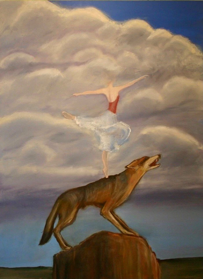 "Dancer with Her Head in the Clouds"
Oil on Canvas. 36"x48"