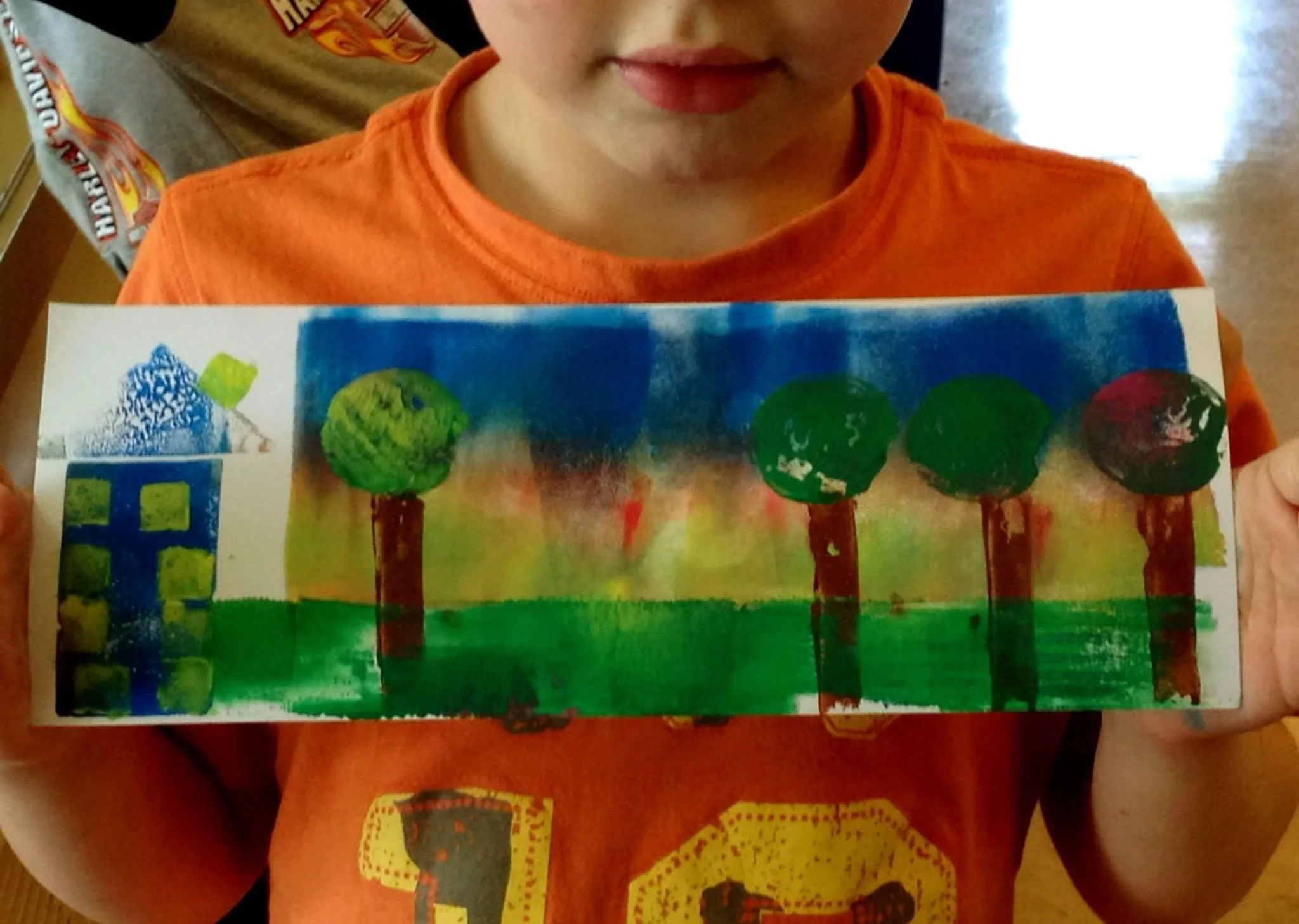 Block Print Your Neighbourhood all ages workshop at Kiwassa House.