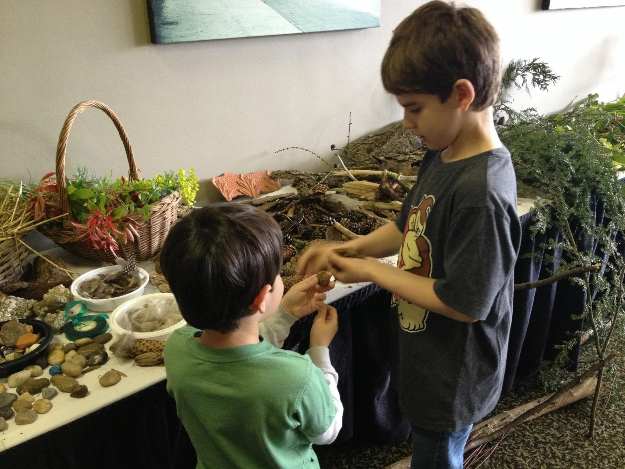 Art from Nature, all ages workshop at the Pacific National Exhibition Admin Building.