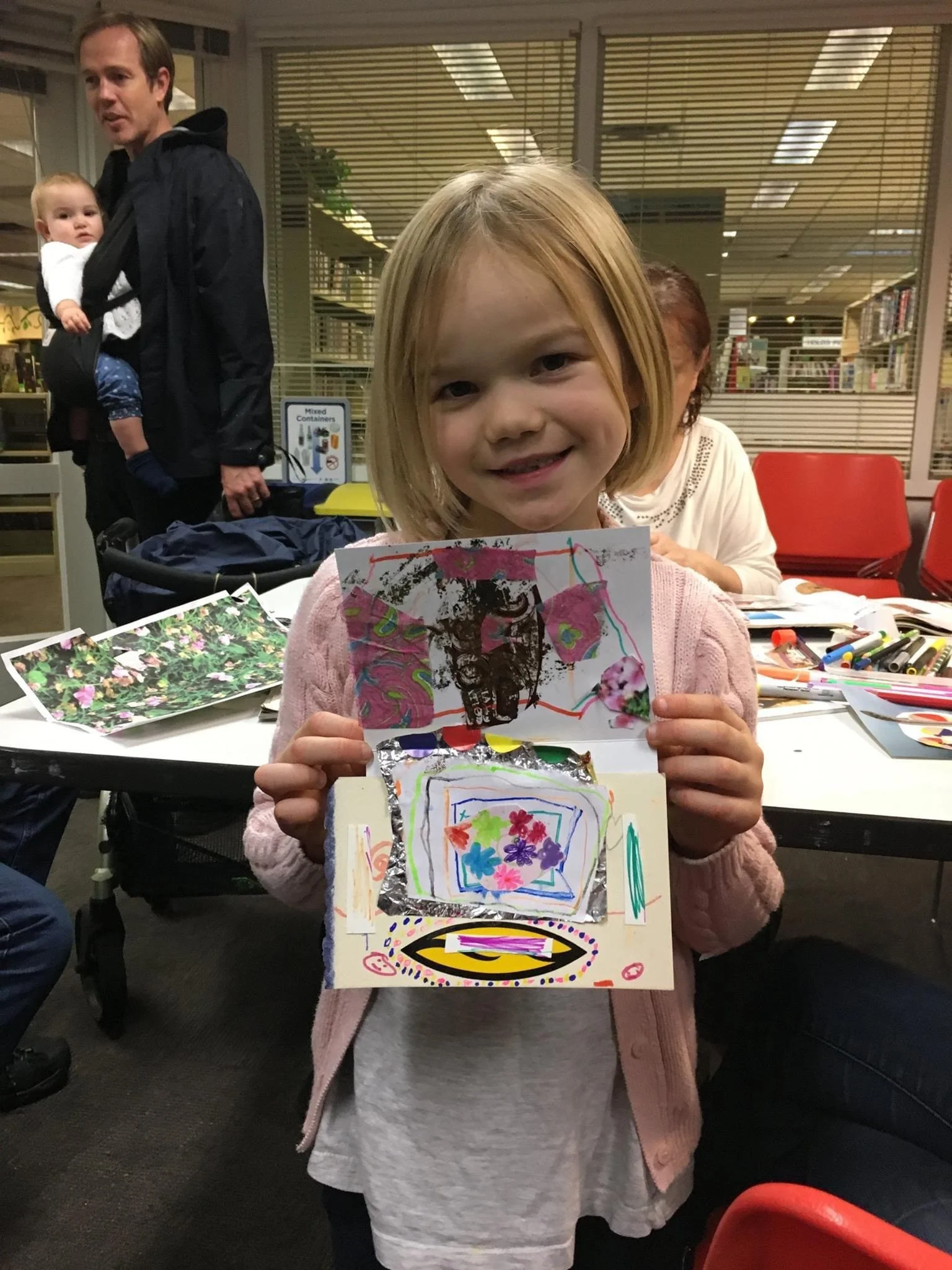 Affirmative Art Journaling at the Hastings Branch of the Vancouver Public Library.