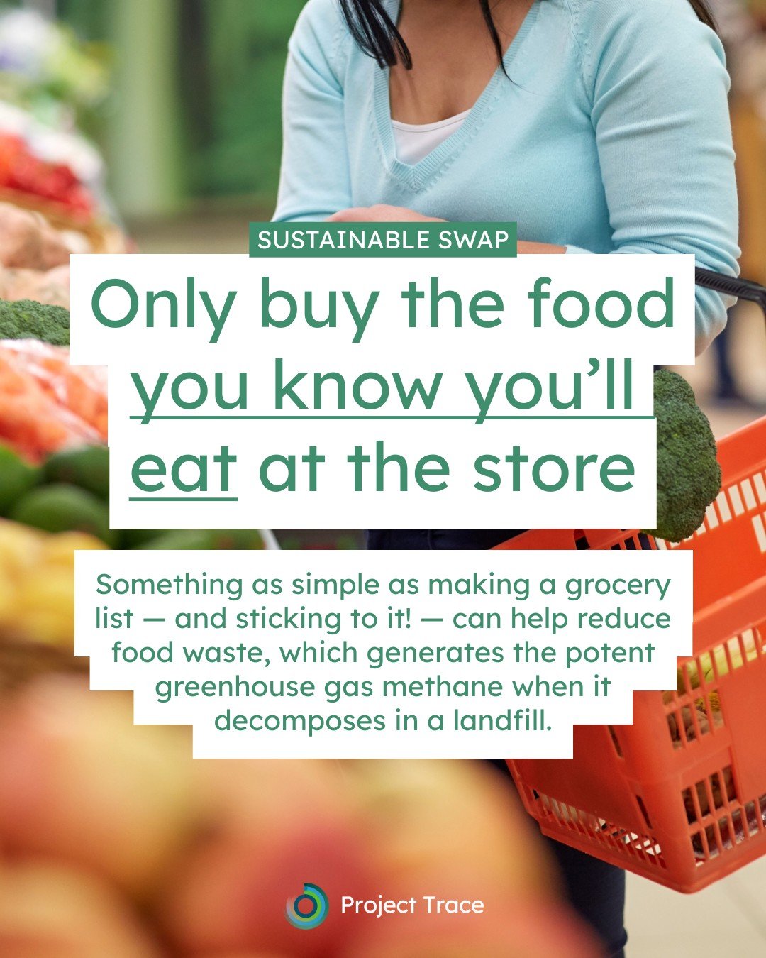 A great way to have an impact on reducing climate-warming emissions: reduce food waste! An easy way to do that might sound obvious: make a grocery list.

Sticking to a grocery list can help make sure we only buy the food you know we&rsquo;ll eat &mda