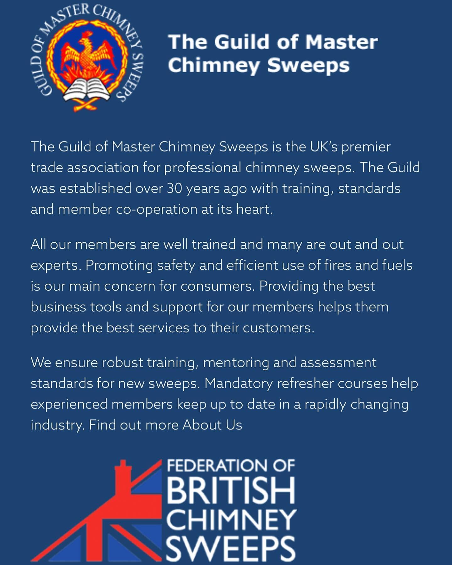 Have been assessed &amp; accredited by the Guild of Master Chimney Sweeps.  Many thanks in advance to all those who have helped the business in the best possible way! #chimneysweeper #chimneysweeps #chimneysweeping