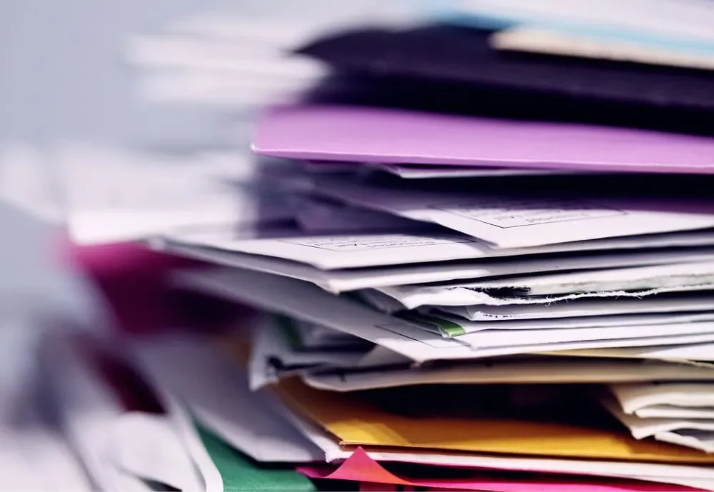 stack of documents prepared for business financing application