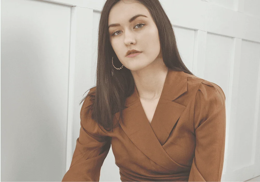 woman in professional portrait representing digital decision making and strategy