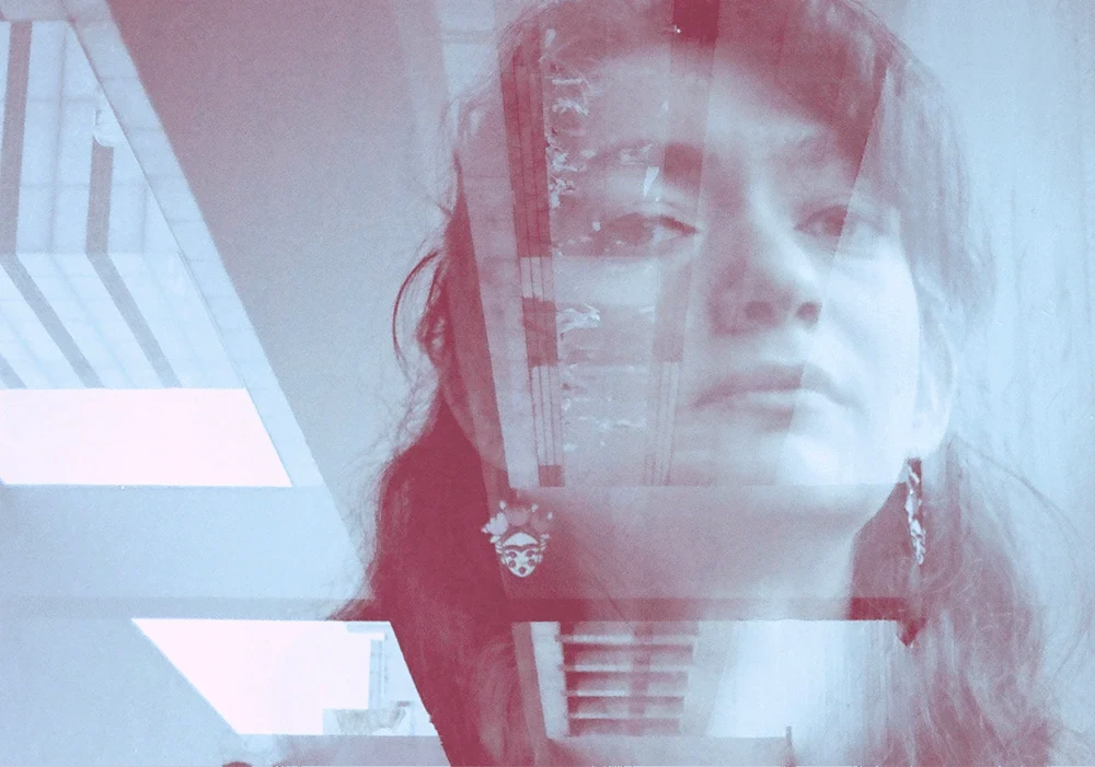 woman with digital overlay representing navigating technology decisions