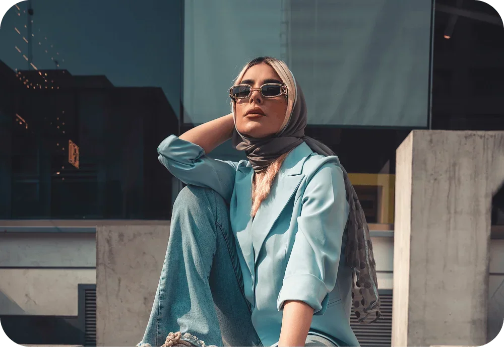 Alberta women entrepreneurs expressing confidence, woman in sunglasses looking ahead