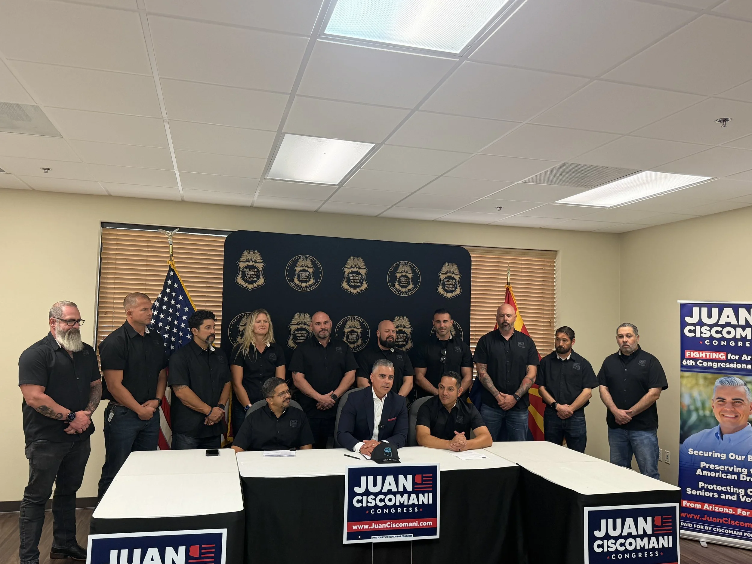       
  
     TUCSON  -&nbsp;The National Border Patrol Council officially endorsed Congressman Juan Ciscomani for re-election in Arizona’s Sixth Congressional District, reaffirming its strong support for his unwavering commitment to Border Patrol a