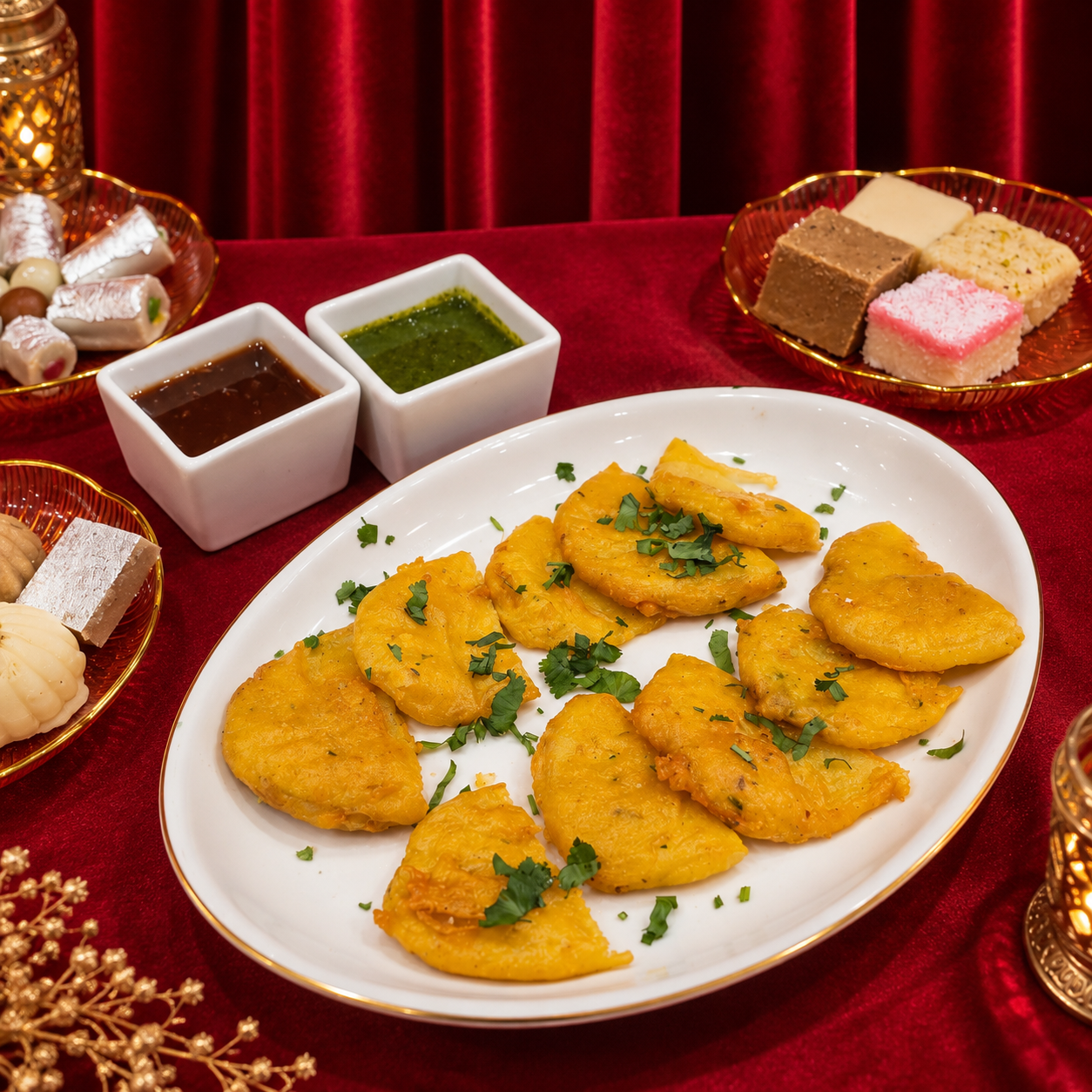 Aloo Pakora Festive Golden Fritters with Chutneys.png