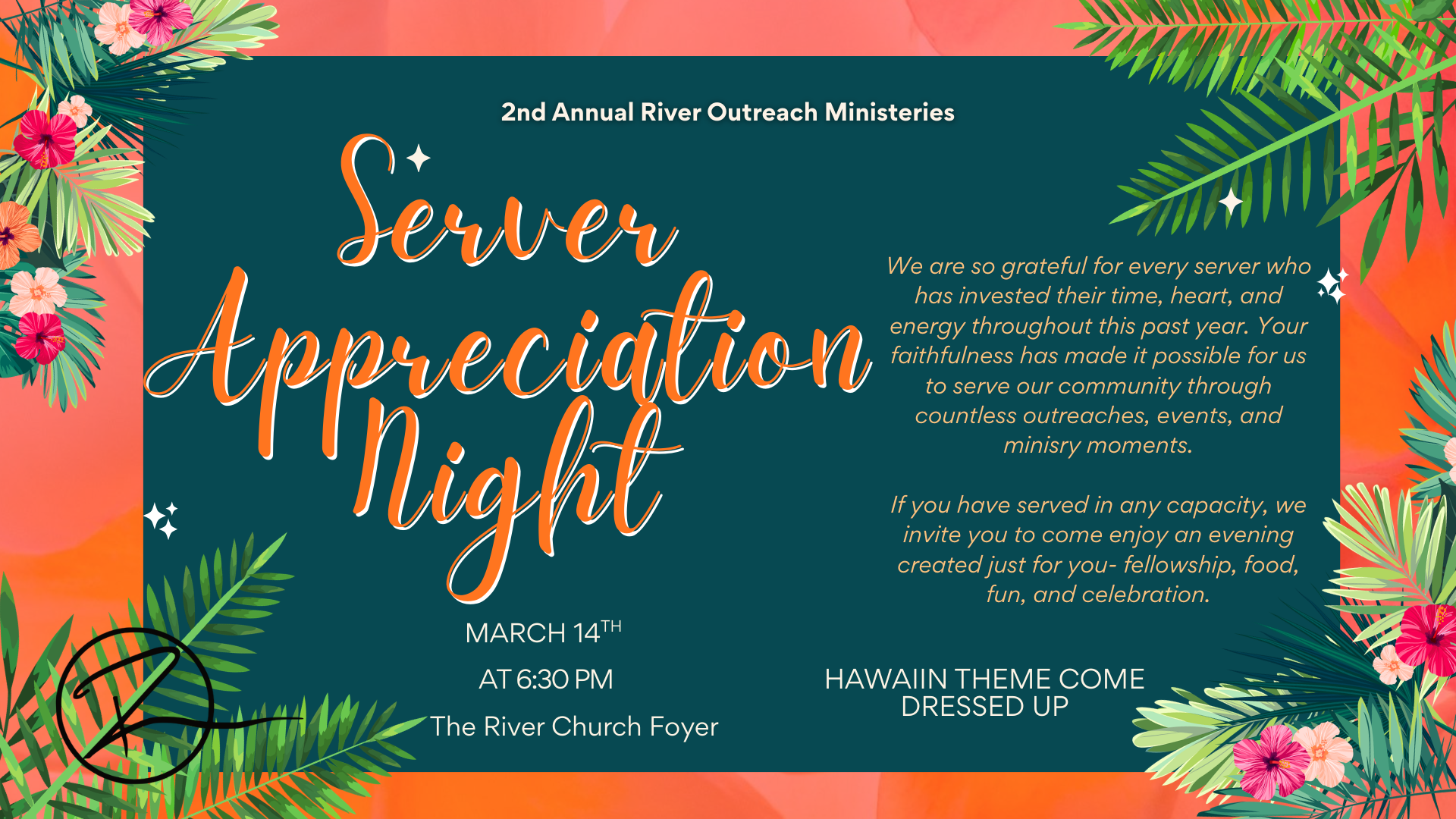 Server Appreciation Dinner
