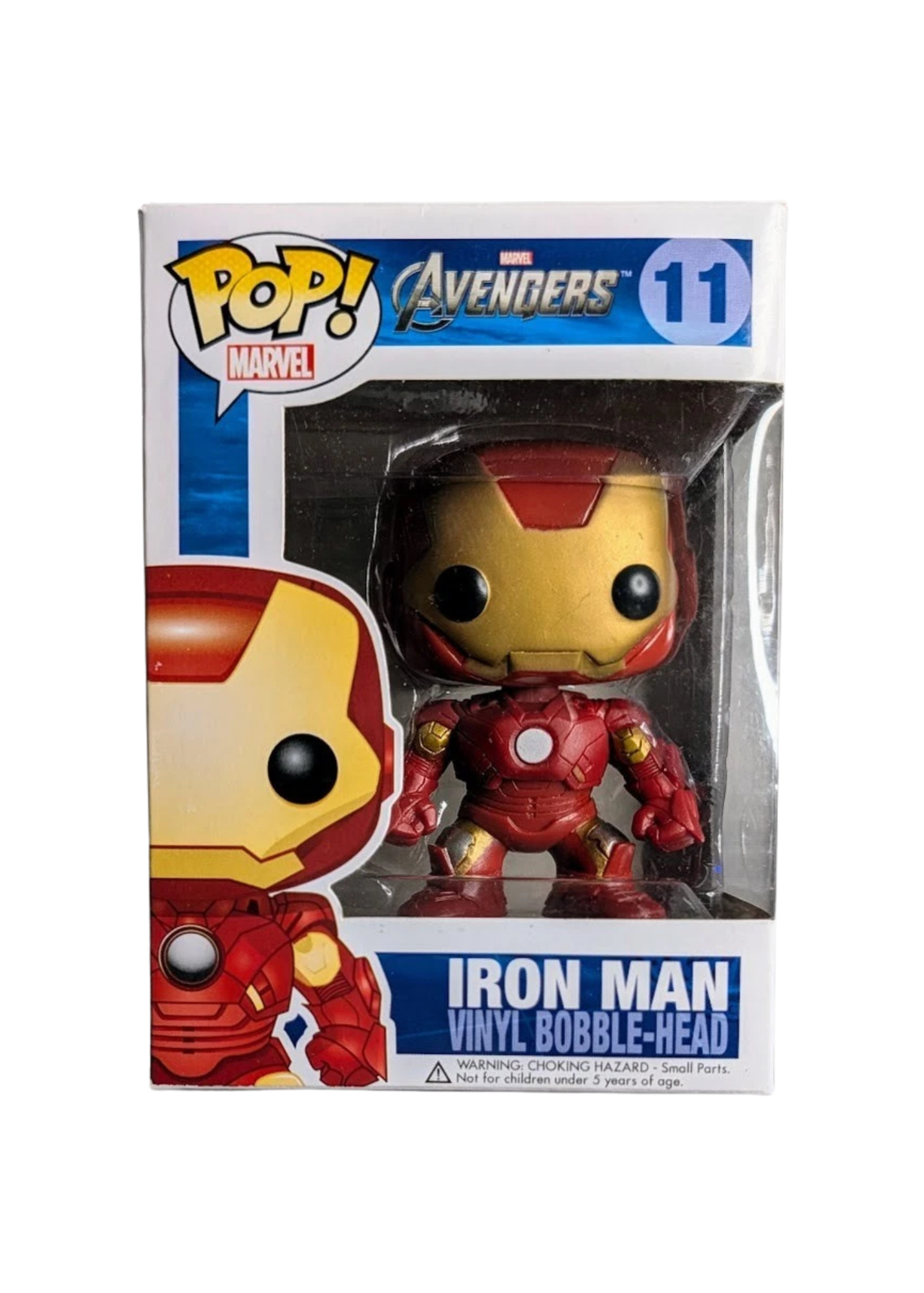 Funko Pop! Marvel The Avengers Iron Man #11 Bobble-Head in Pop Protector