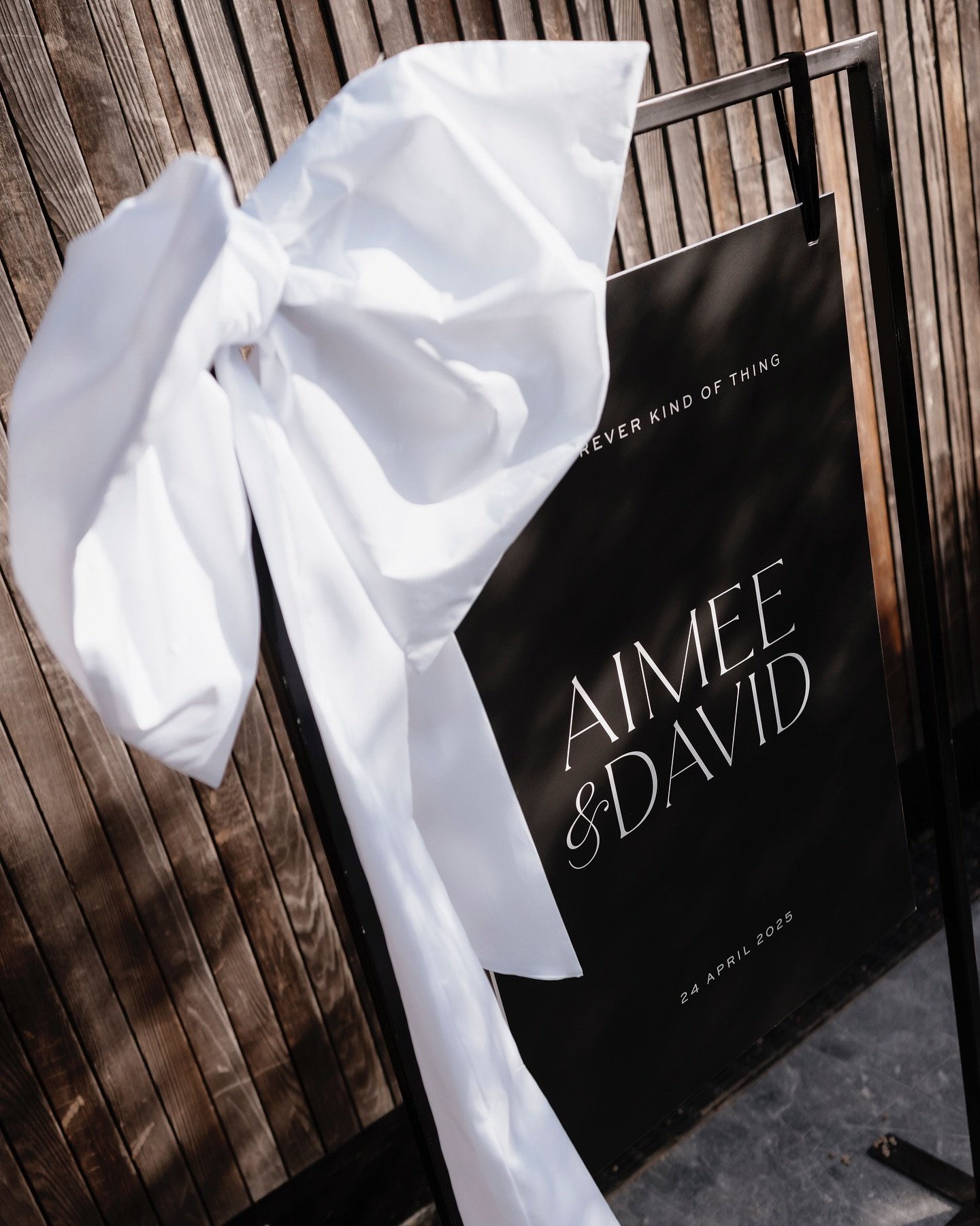 Ceremony details for Aimee &amp; Dave 🤍 We loved this modern and minimal custom suite in B&amp;W&mdash; so chic and classic!

Photographer @hollowandco 
Content Curator @sociallovernz 
Venue @glasshouse.nz 
Planning &amp; Styling @withlove.weddingsa