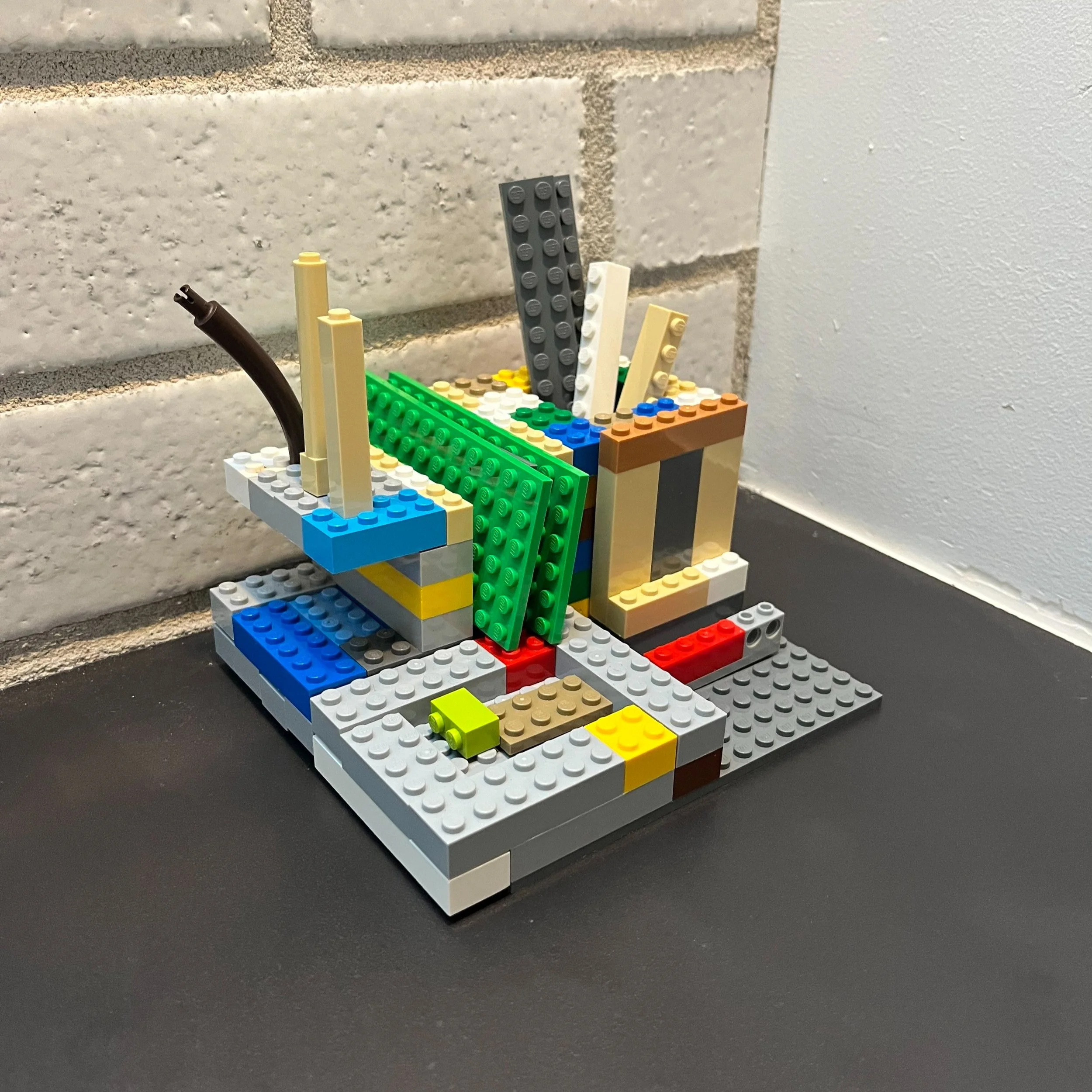 I love using lego to prototype because it modular and you can experiment with many different types of forms