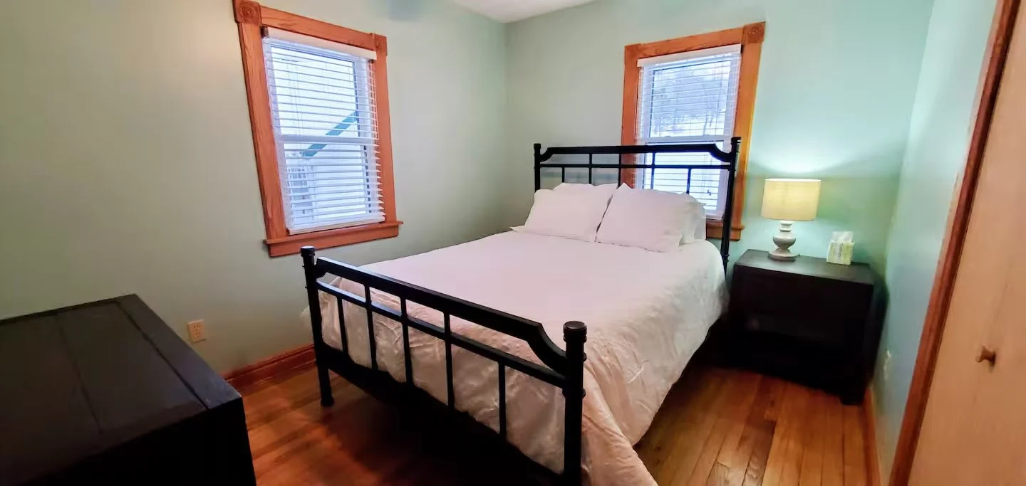 Bedroom 1 with one queen bed