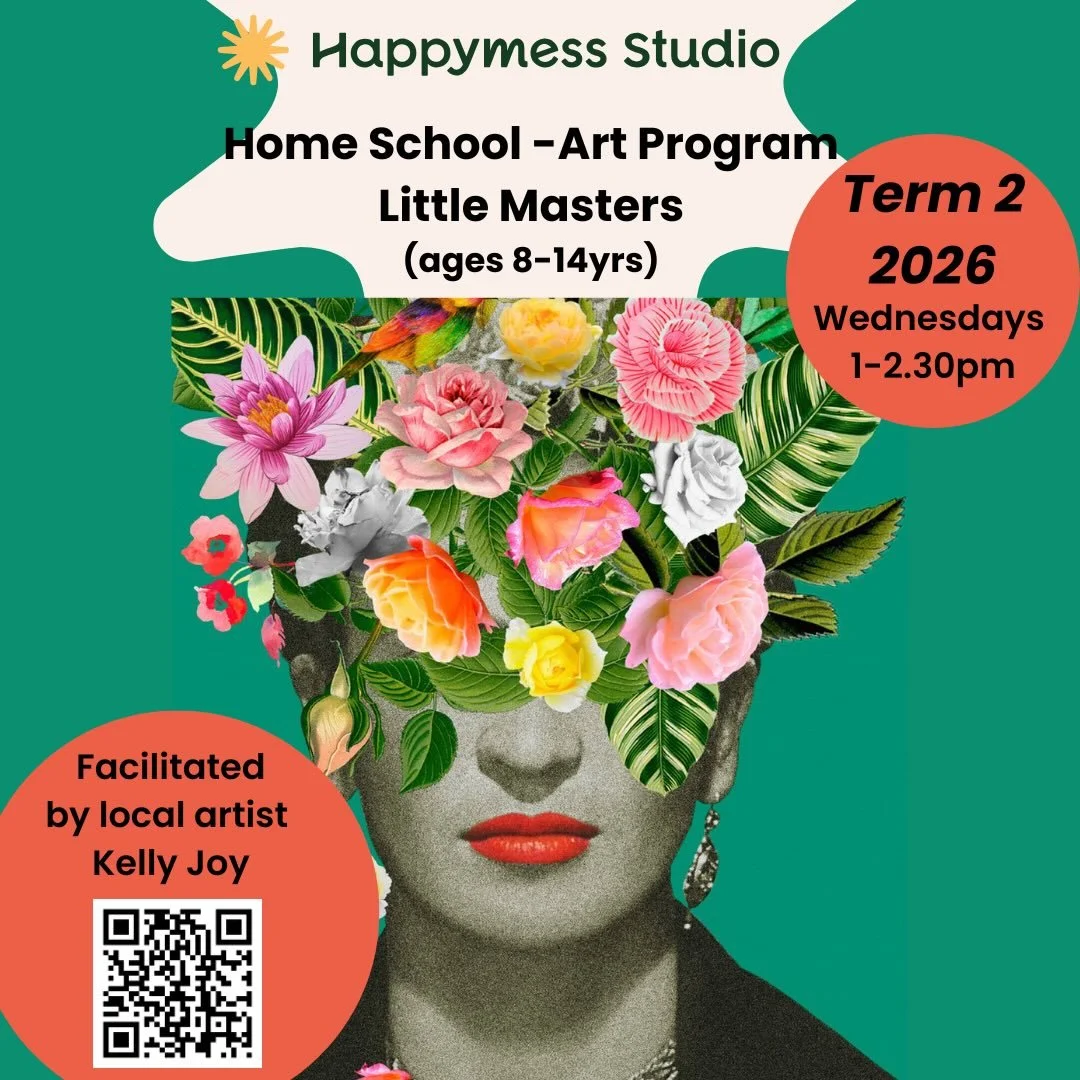 Little Masters is a creative weekly Homeschool Kids Art Program where young artists explore art history while developing their own creativity. Each week children learn about inspiring artists such as Frida Kahlo, Vincent van Gogh, Claude Monet, Yayoi