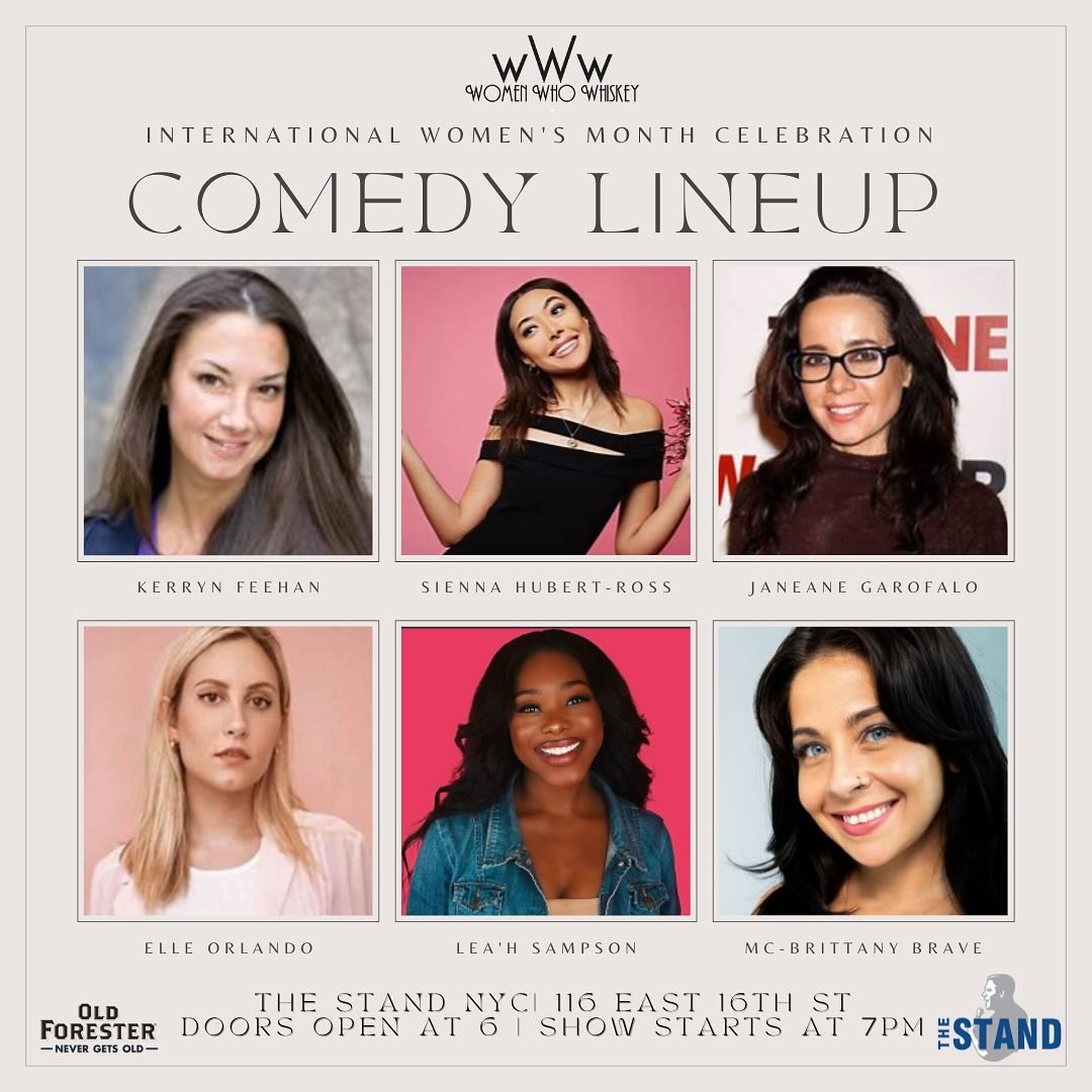 Get ready for a night of unstoppable laughter with an all-women comedy panel featuring Brittany Brave, Lea&rsquo;h Sampson, Elle Orlando, Janeane Garofalo, Sienna Hubert-Ross, and Kerryn Feehan! 

Join us at The Stand NYC for a night of bold whiskey,