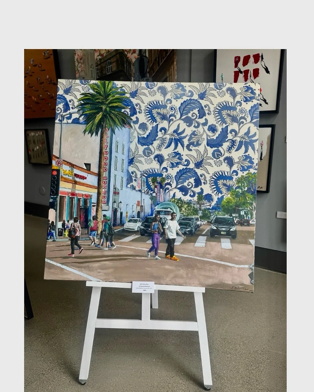 🔴🔴 Two pieces by @celineeker have found their new homes!

🎬 Hollywood Museum &amp; 🏛️ Sumela Manastery 
Mixed Media on Canvas 
39&rsquo; x 39&rsquo;

Congratulations to the artist and the collector 🫶🏻

www.gglb.net