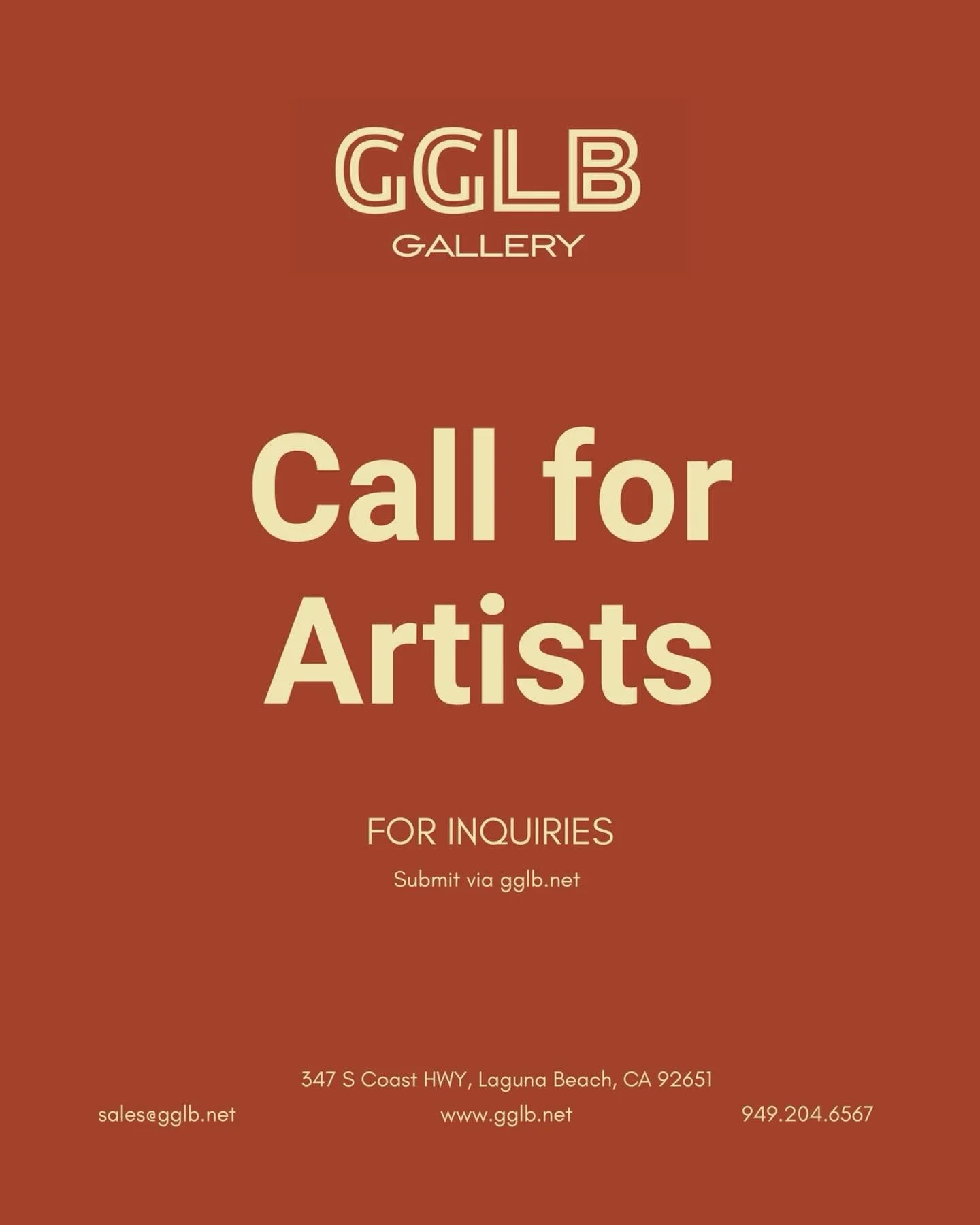Now Accepting Submissions!

Submit your portfolio for gallery representation and exhibition opportunities.

Apply now via the link in our bio.