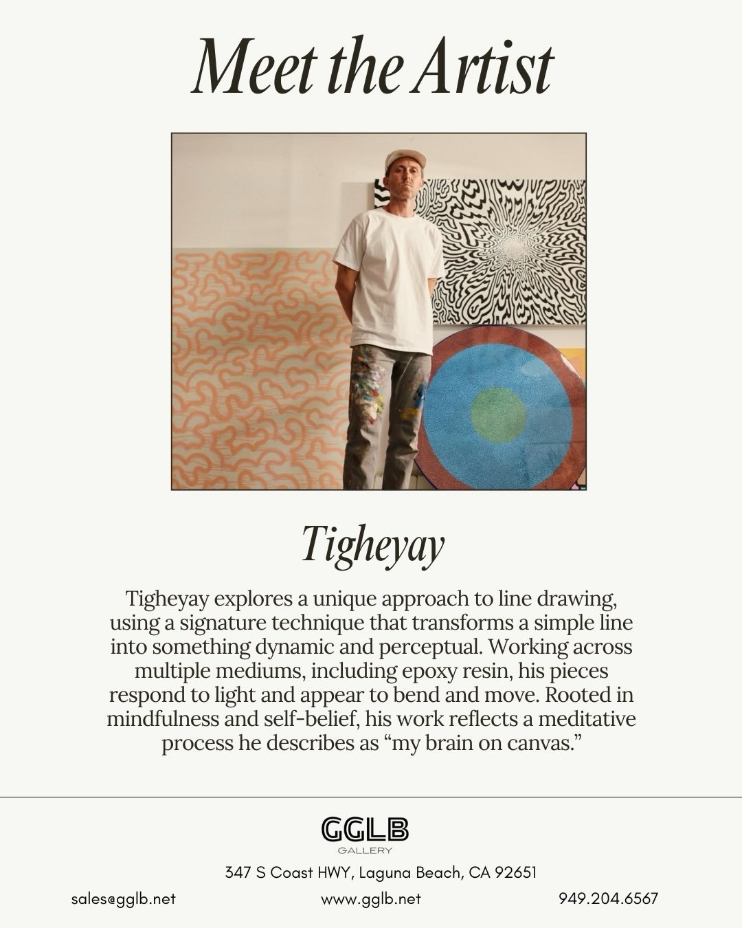 Welcoming Tigheyay to the @gglbgallery!
Tigheyay explores a unique approach to line drawing, using a signature technique that transforms a simple line into something dynamic and perceptual.

www.gglb.net