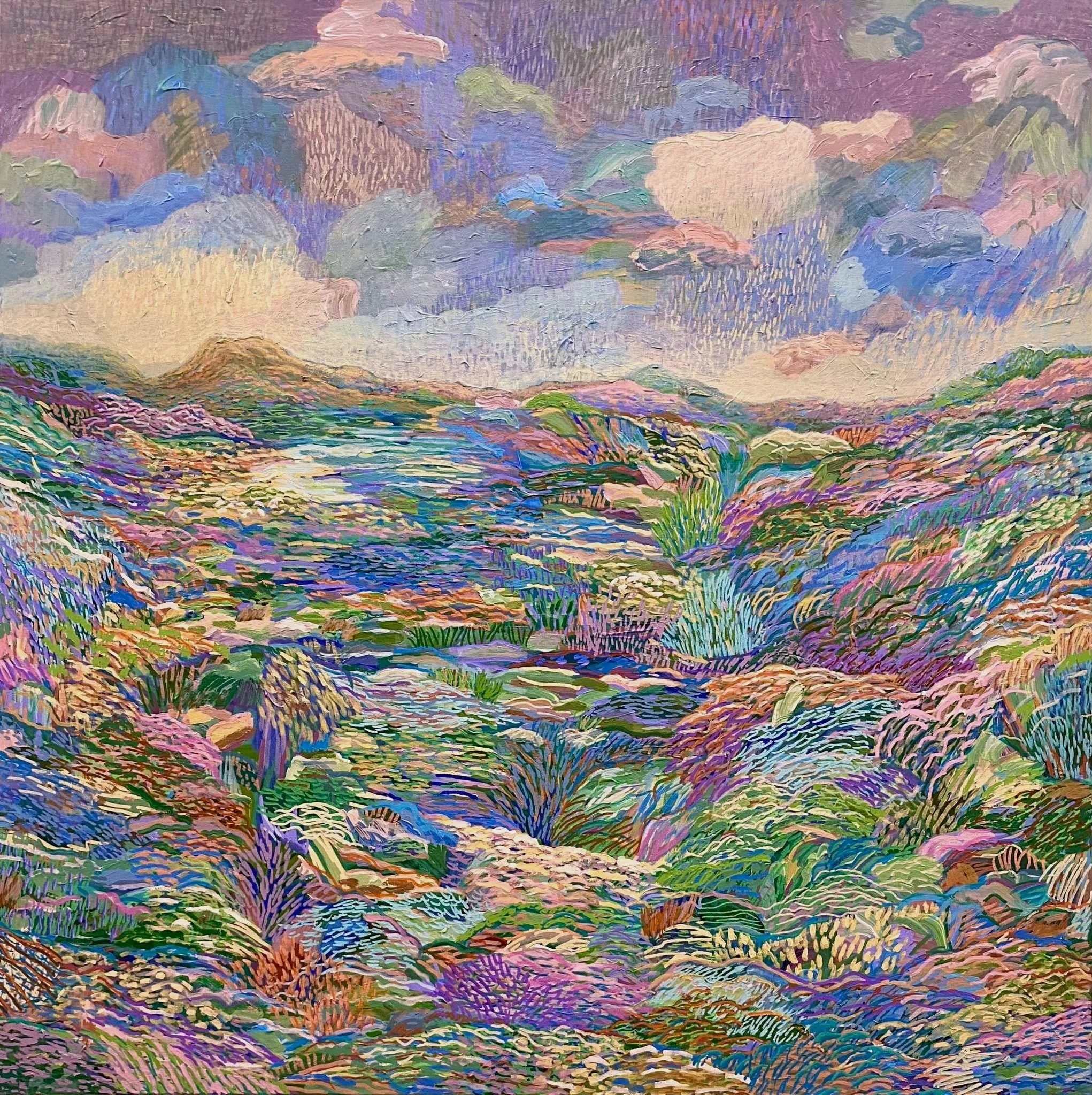 This Is Where I Go. 100 x 100cm. $2,500